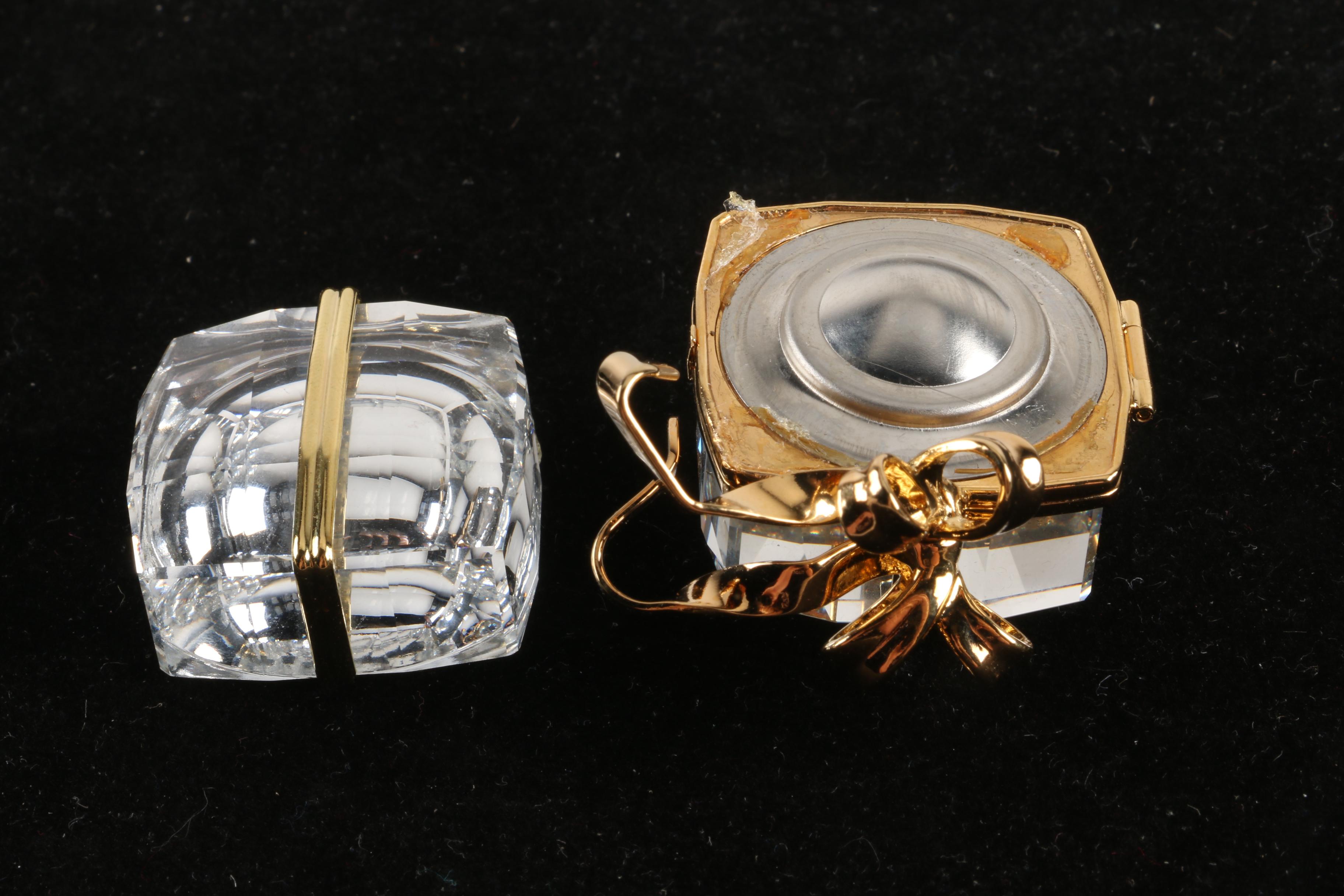 Swarovski Crystal Memories Clock Figurine