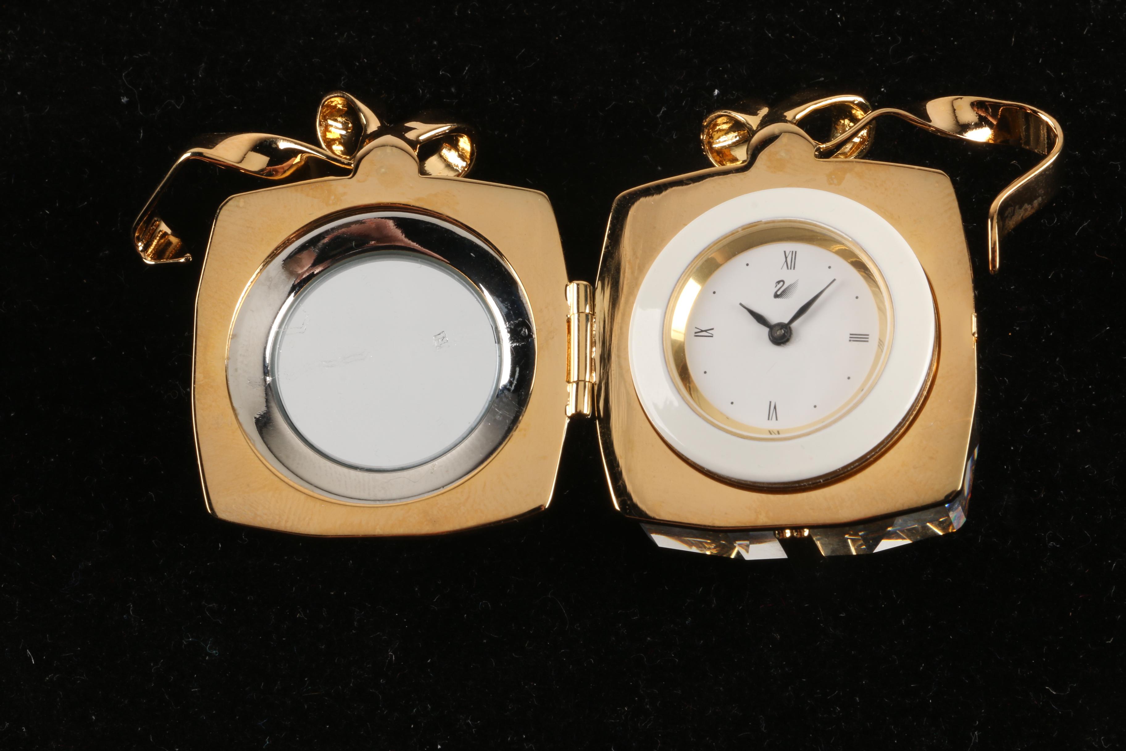 Swarovski Crystal Memories Clock Figurine