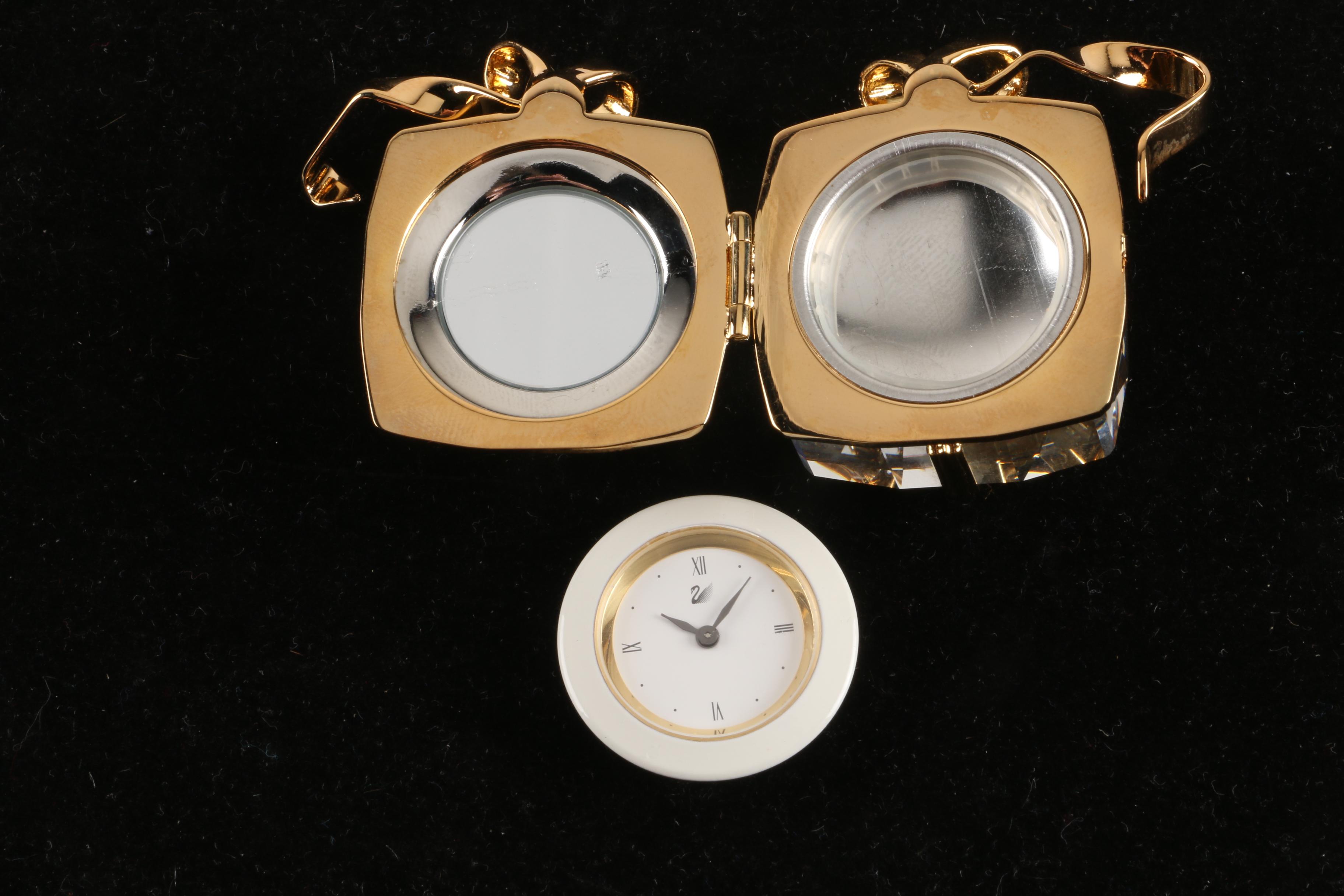 Swarovski Crystal Memories Clock Figurine