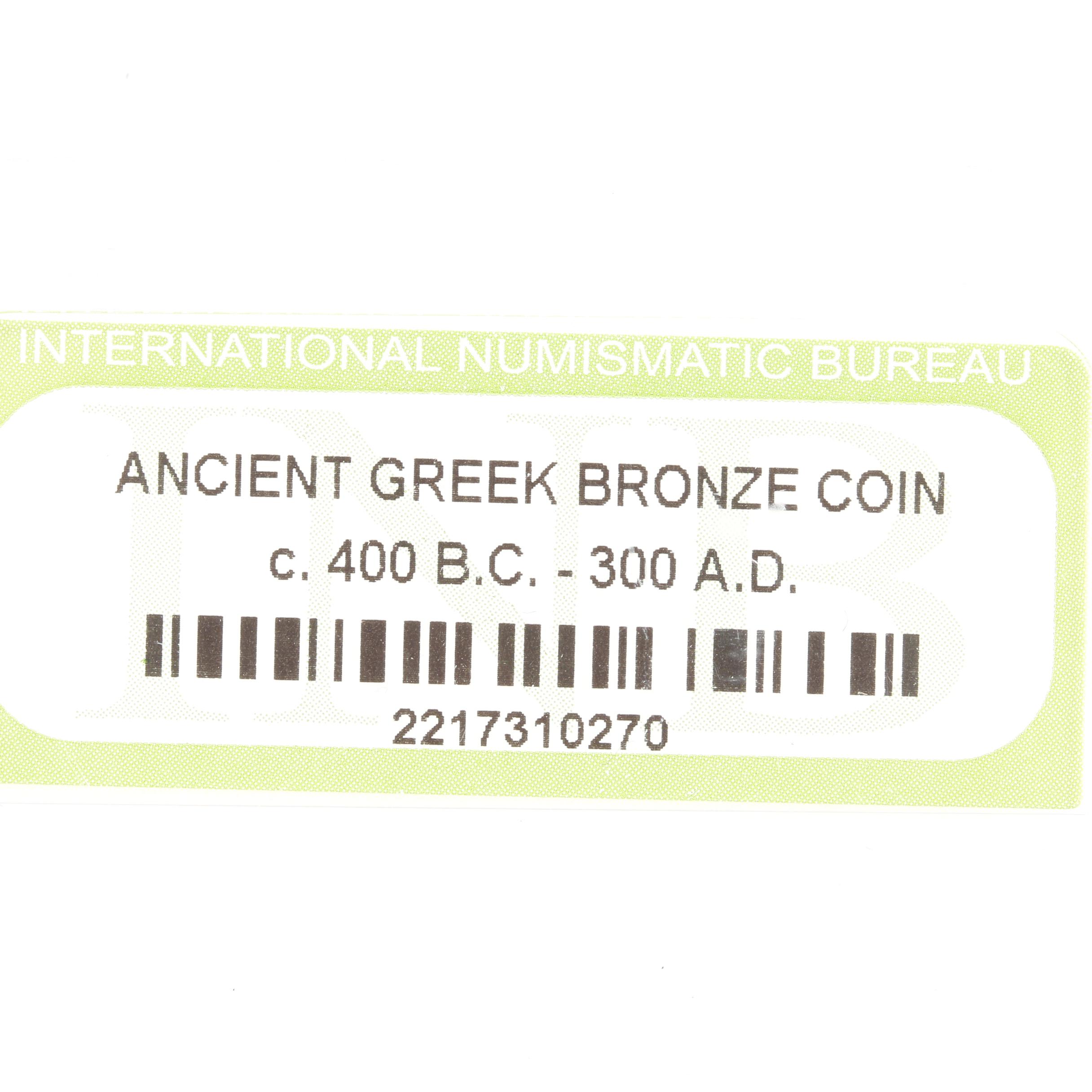 Ten Ancient Greek Bronze Coins