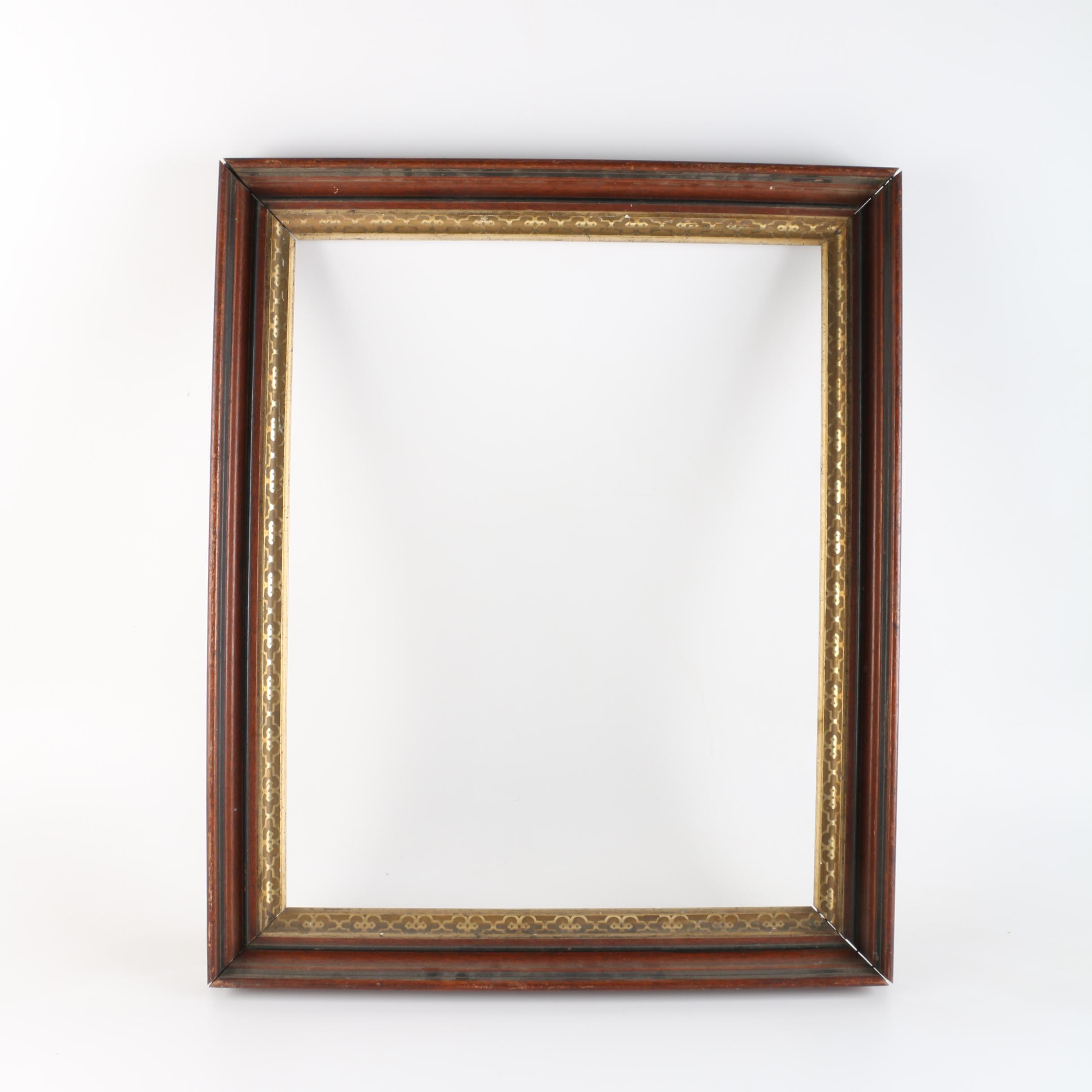 Contemporary Style Wooden Frame