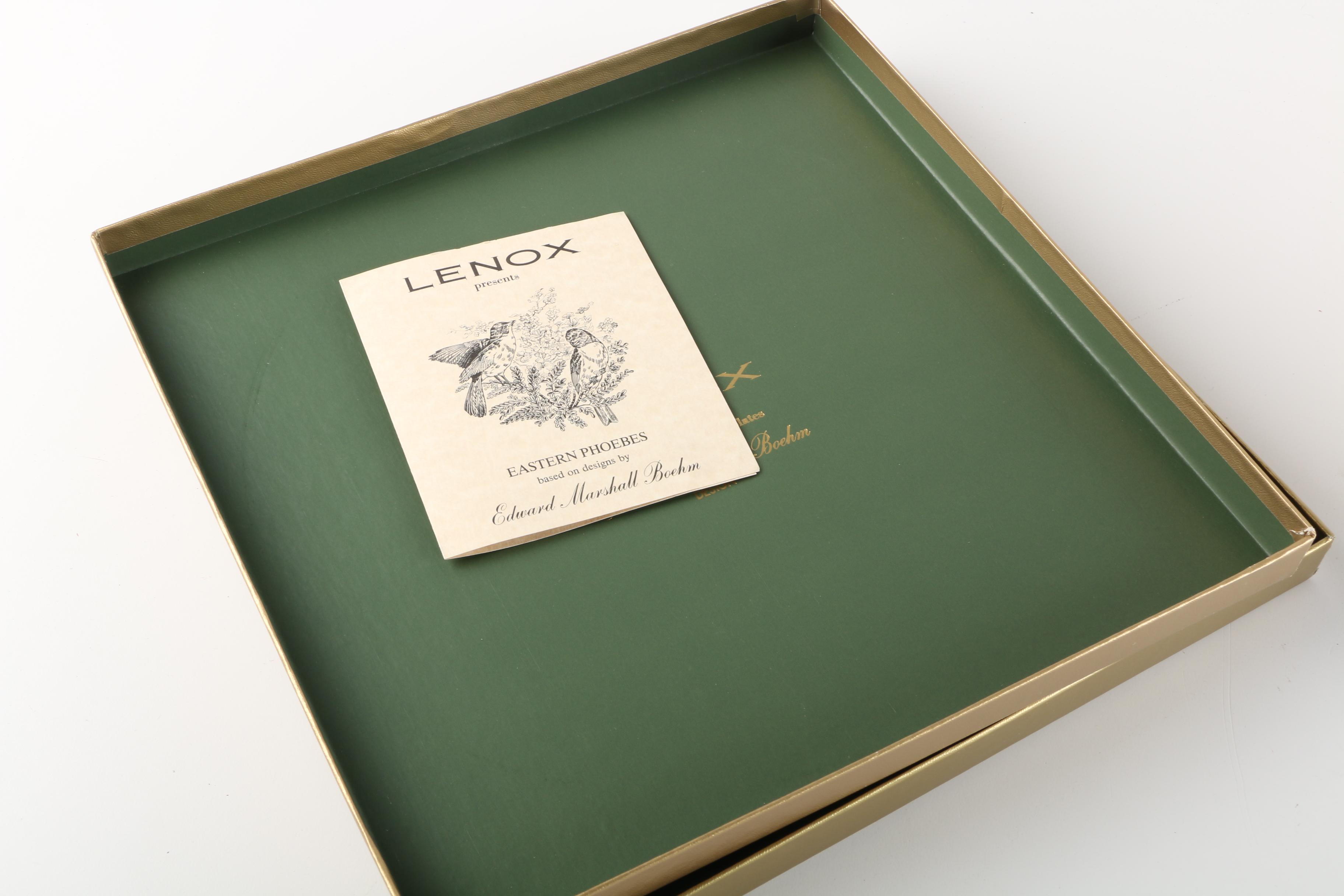 1981 Lenox Limited Edition Boehm Birds "Eastern Phoebes" Collector Plate