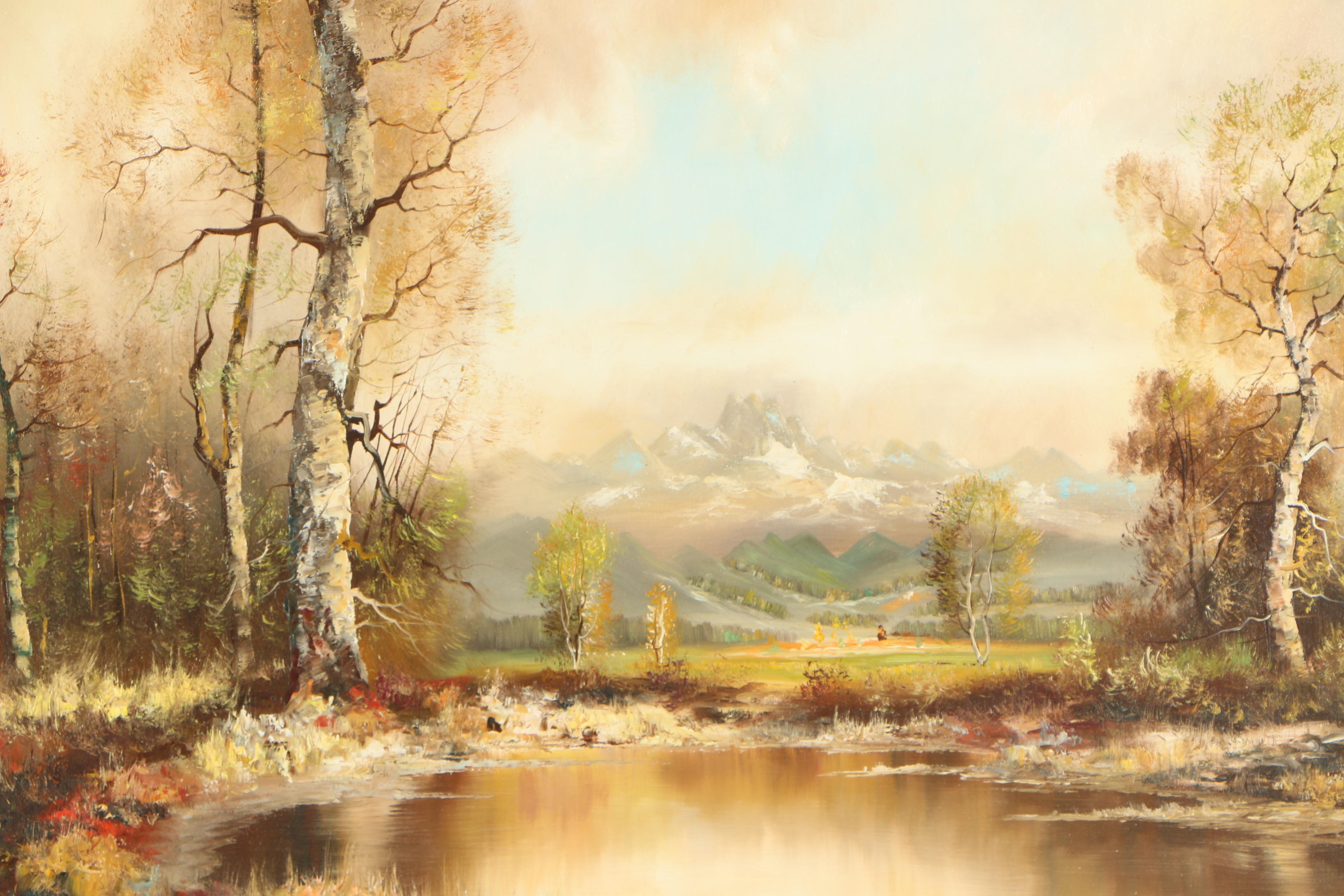 Josef Führmann Oil Painting of a Nature Scene