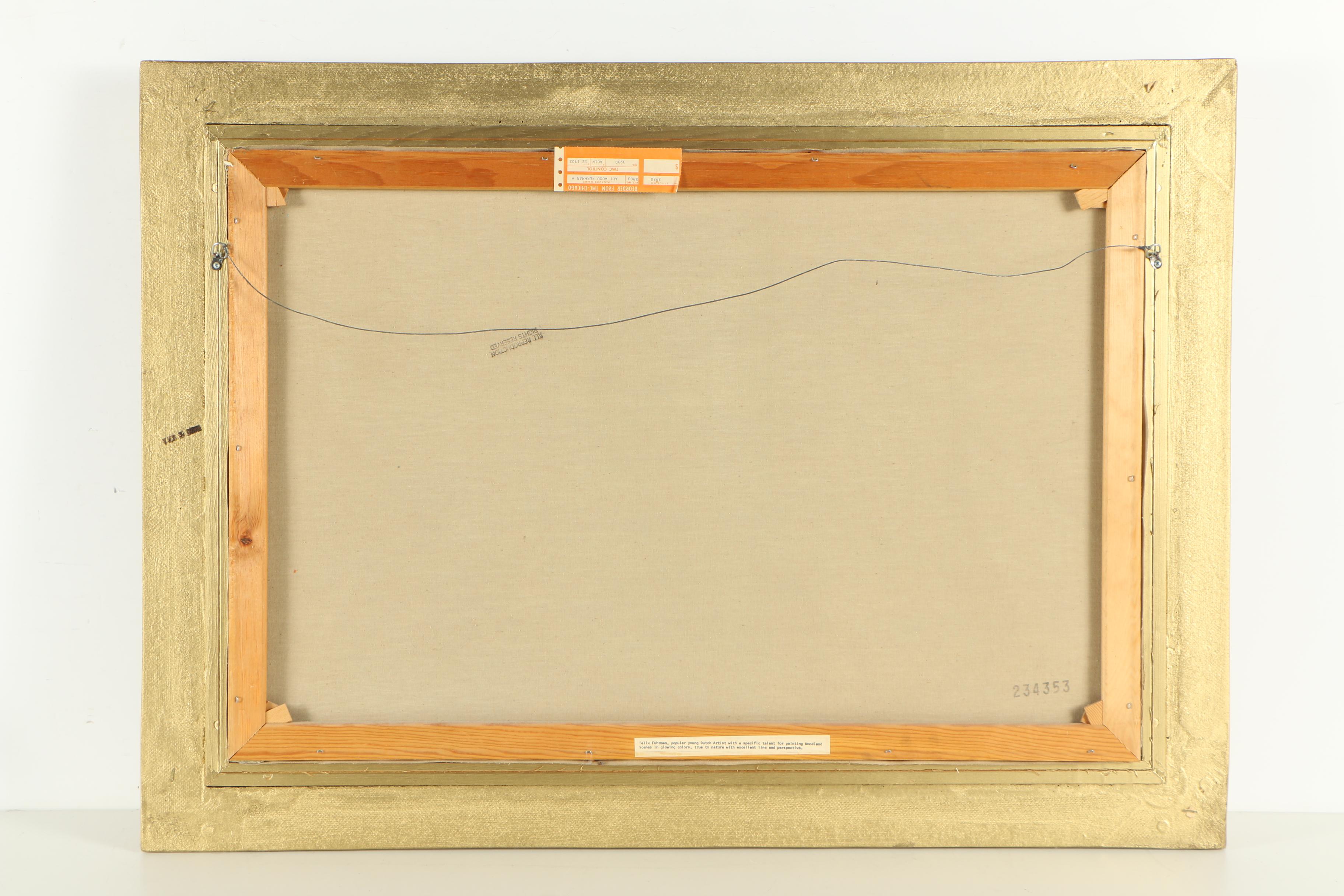 Josef Führmann Oil Painting of a Nature Scene