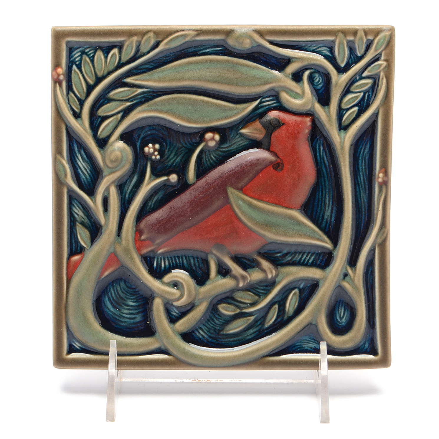 2011 Rookwood Pottery Cardinal Tile