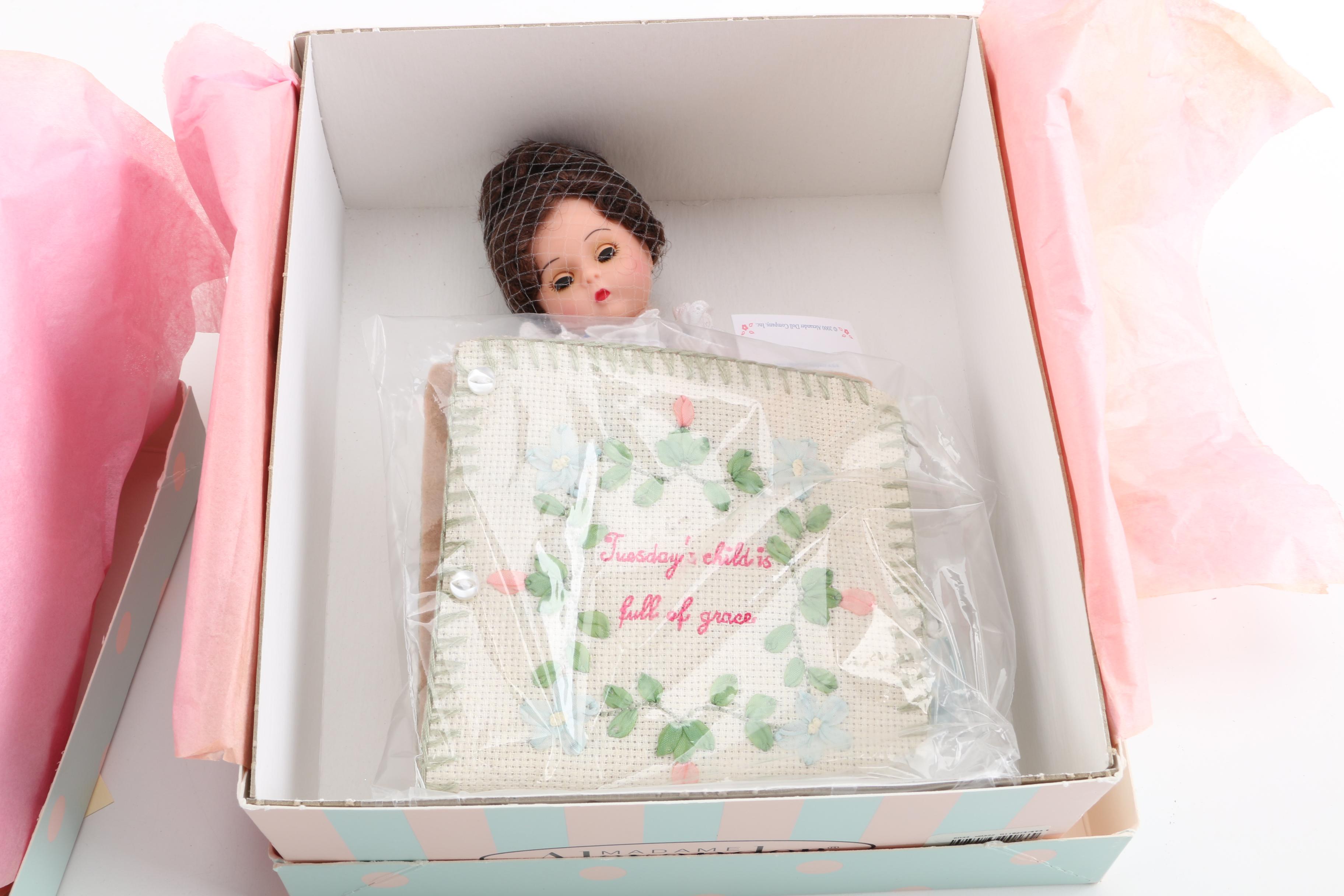 Madame Alexander "Tuesday's Child" and "White Hat" Dolls