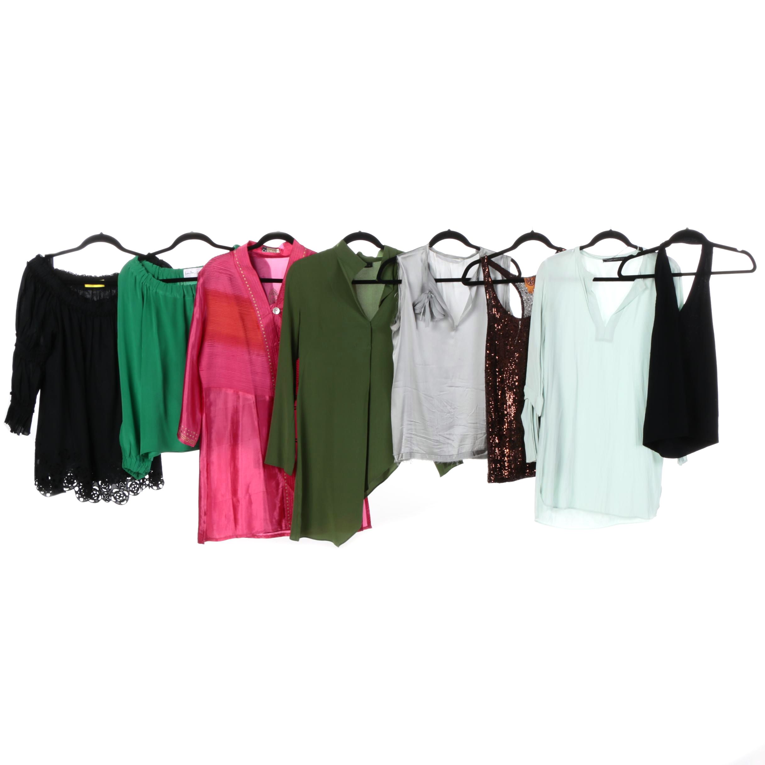 Women's Tops Including Tory Burch, Calvin Klein Collection, Zara Woman, Akris