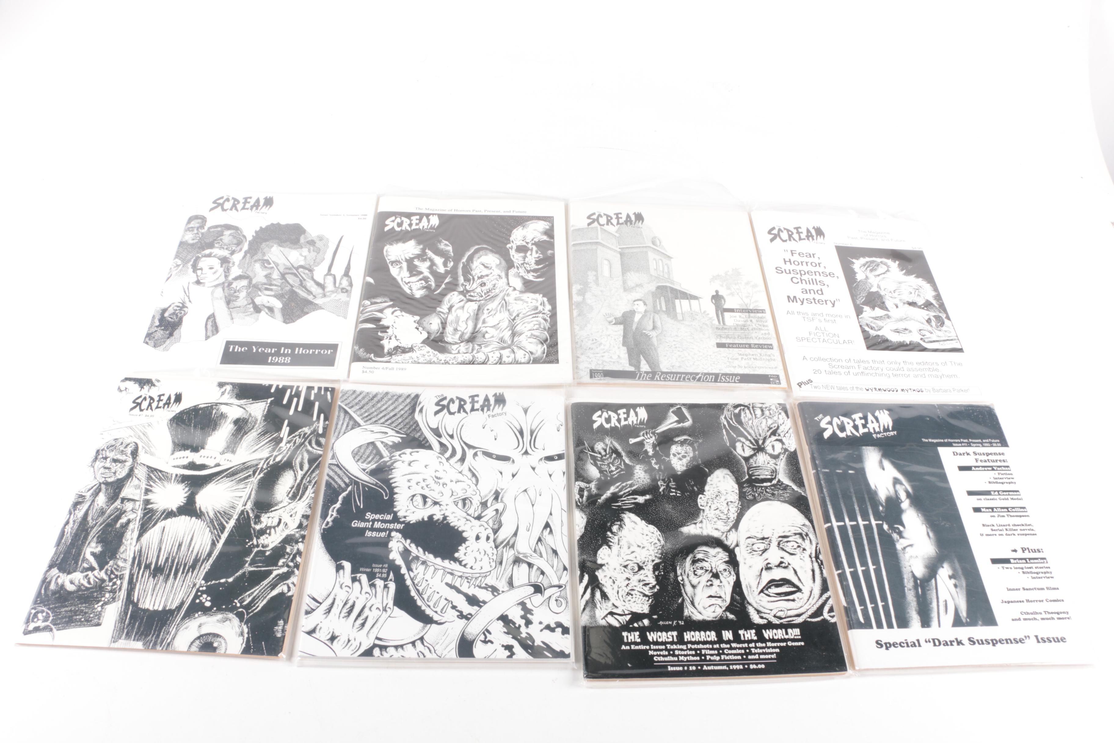 Vintage "The Scream Factory" Horror Entertainment Magazine Collection