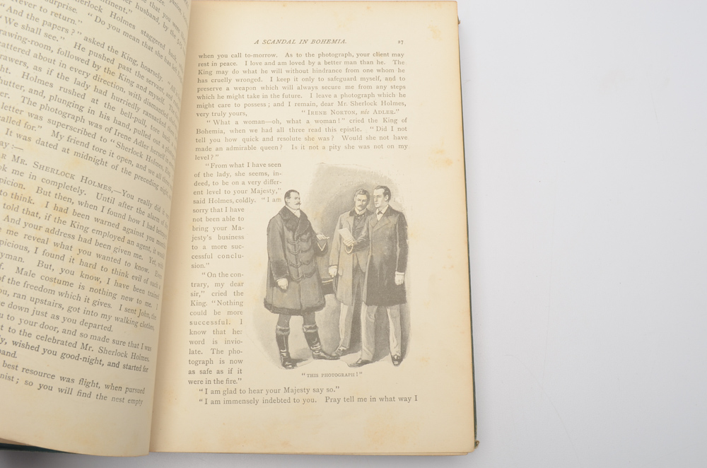 1892 First Edition "The Adventures of Sherlock Holmes" Volume 1
