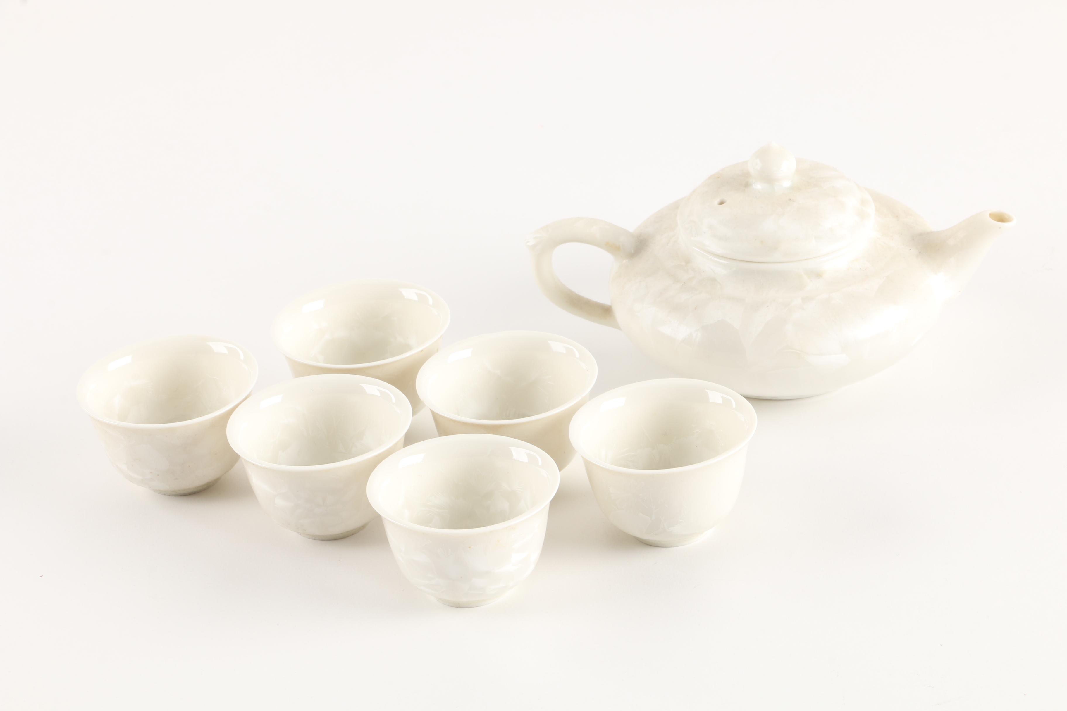 Crystalline Glazed Porcelain Tableware After Frank Neef