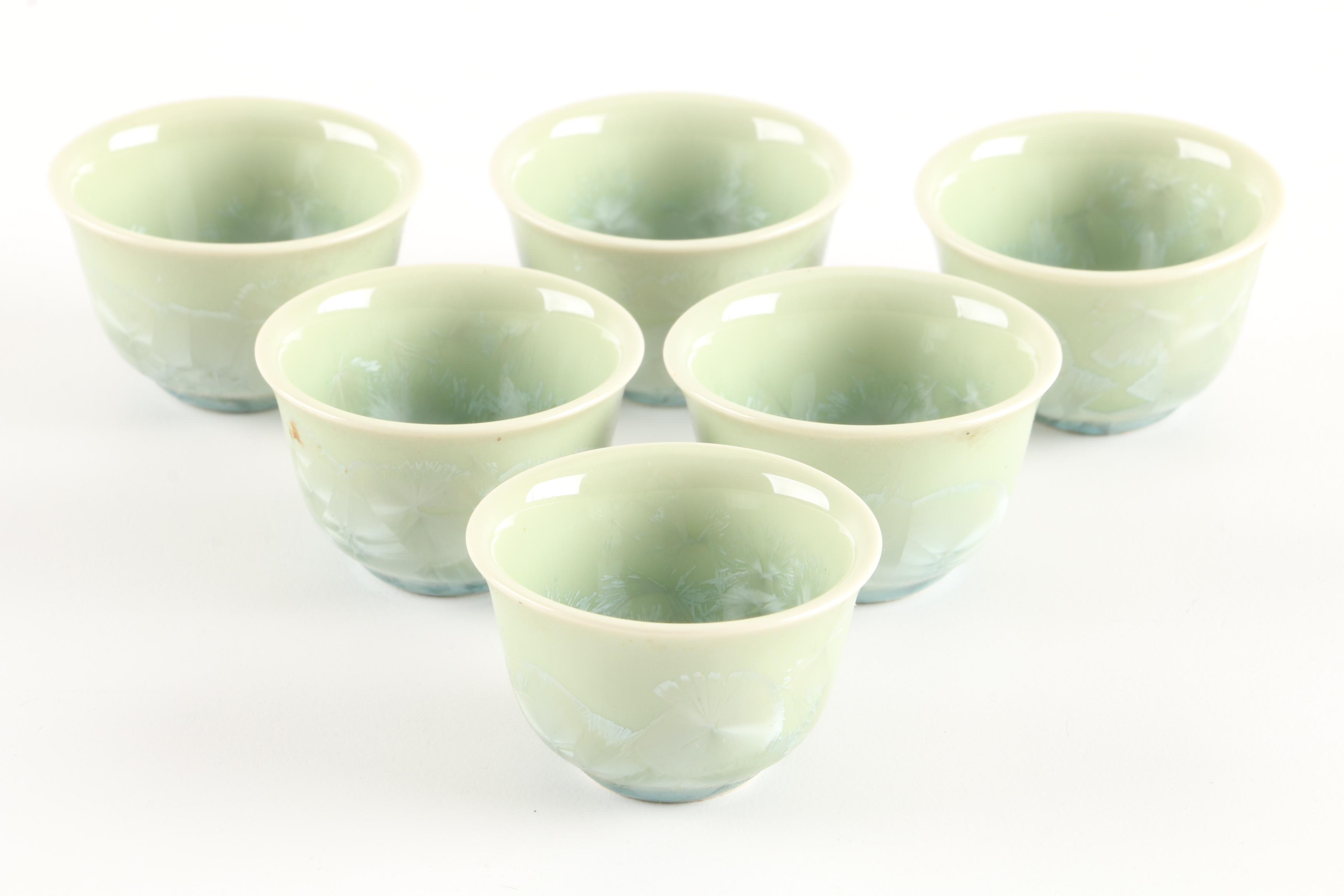 Crystalline Glazed Porcelain Tableware After Frank Neef
