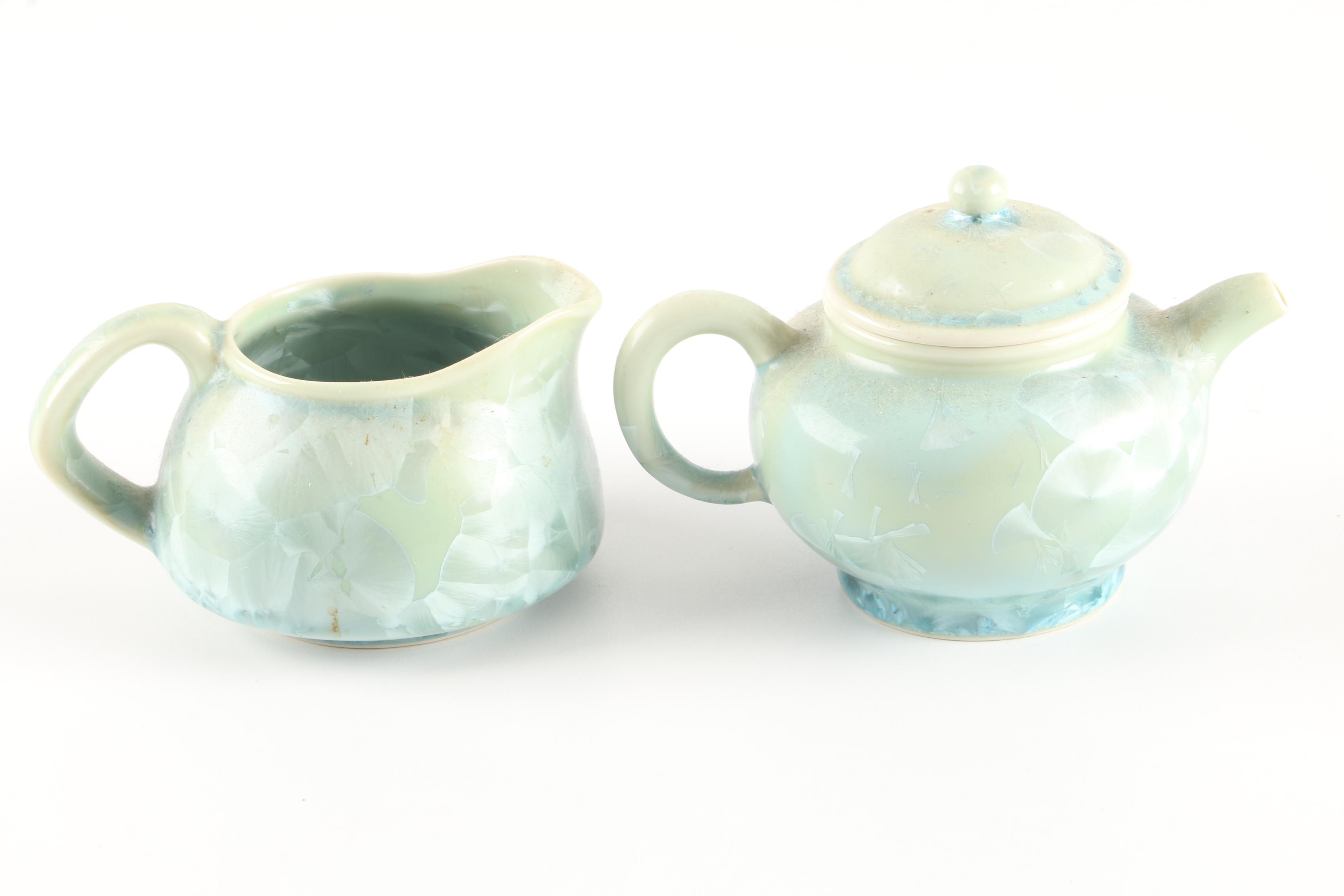 Crystalline Glazed Porcelain Tableware After Frank Neef