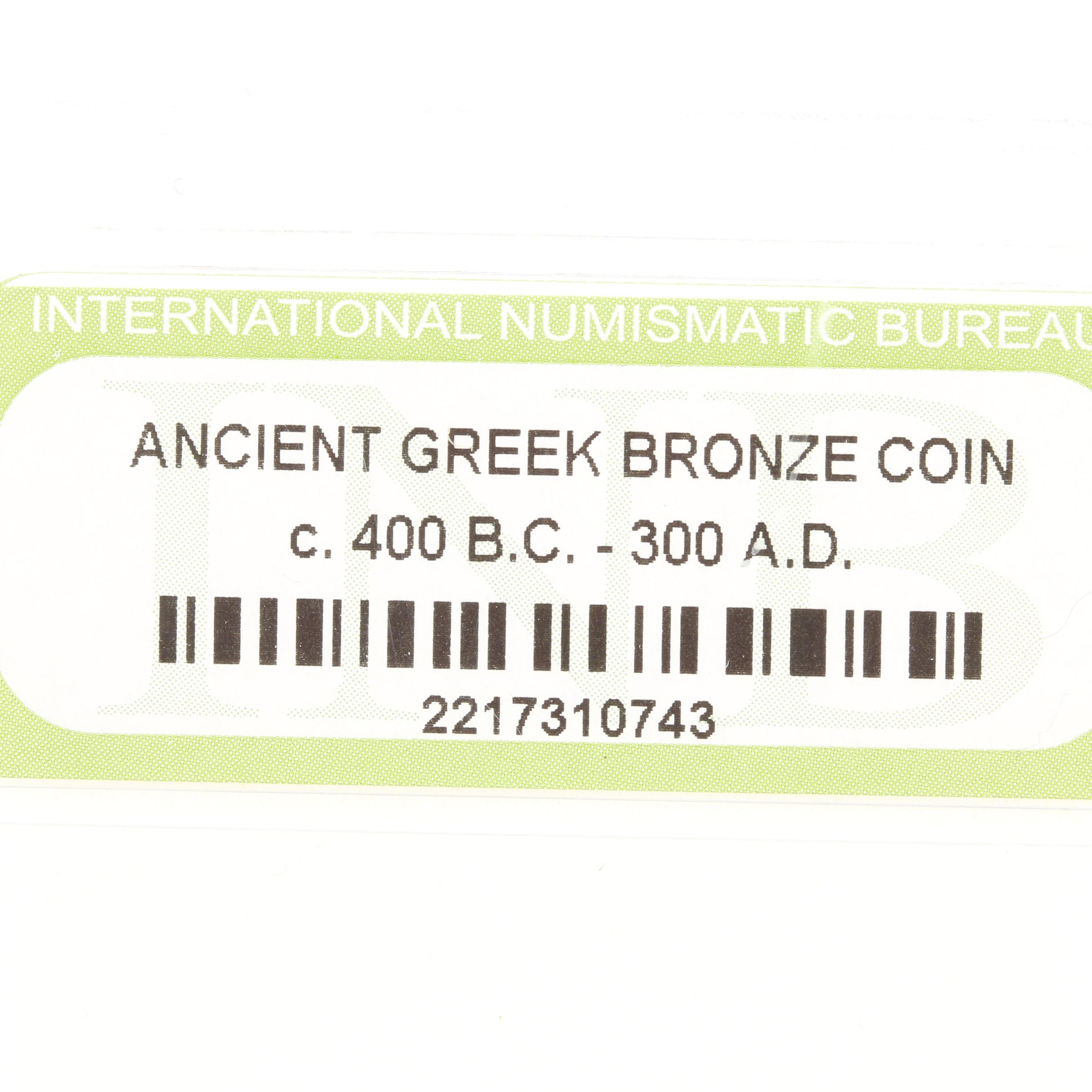 Ten Ancient Greek Bronze Coins