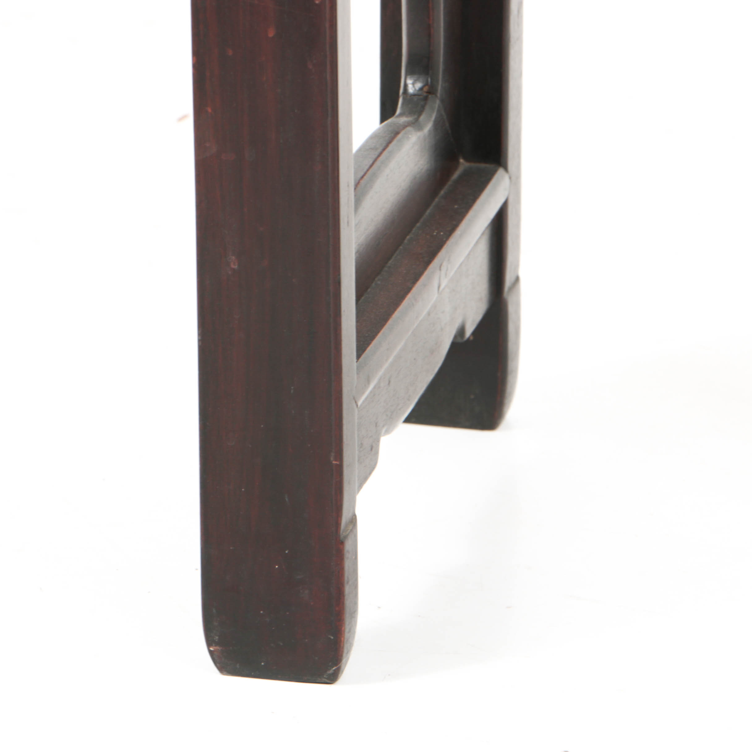 Antique Chinese Late Qing or Early Republic Carved Hardwood Hall Table