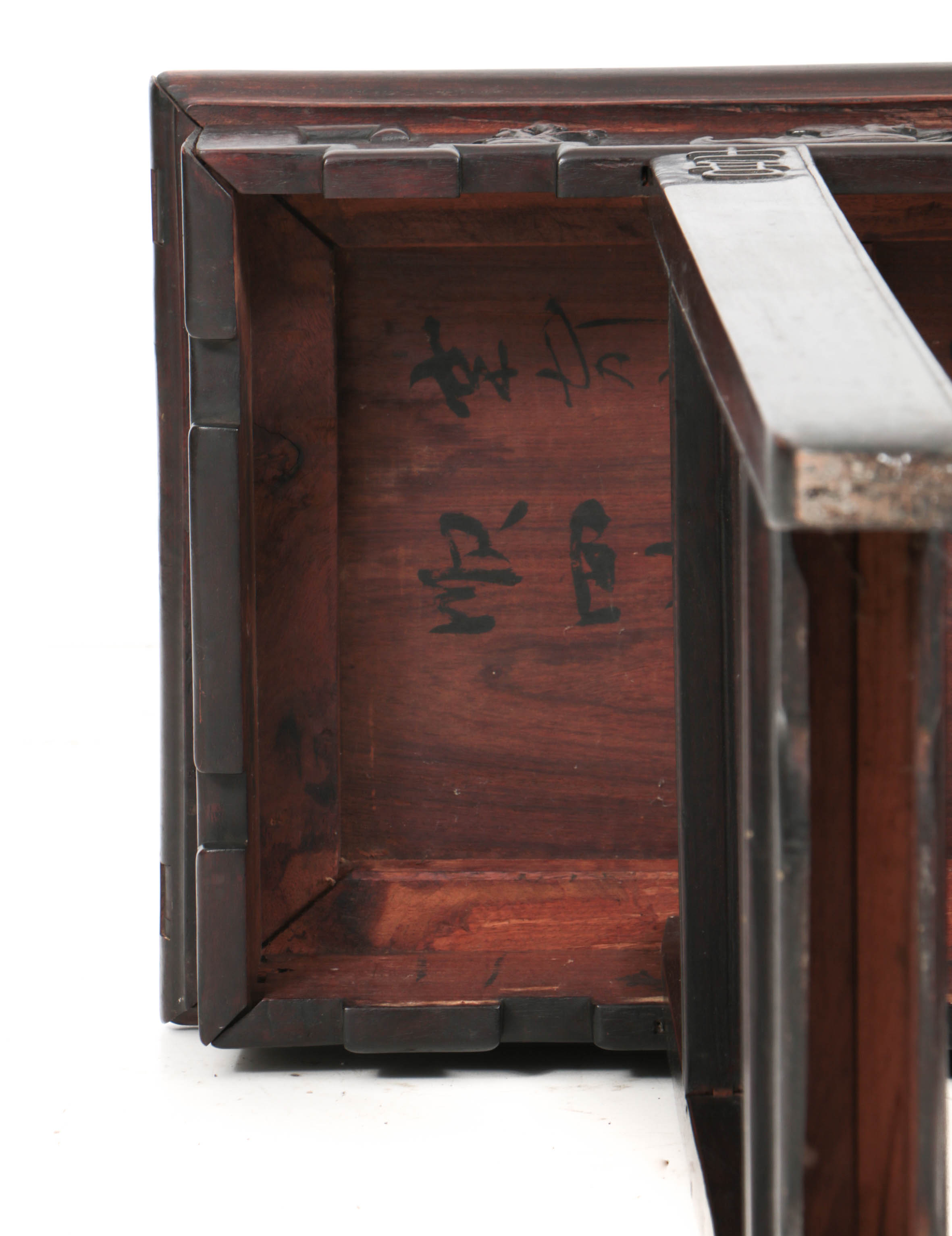 Antique Chinese Late Qing or Early Republic Carved Hardwood Hall Table