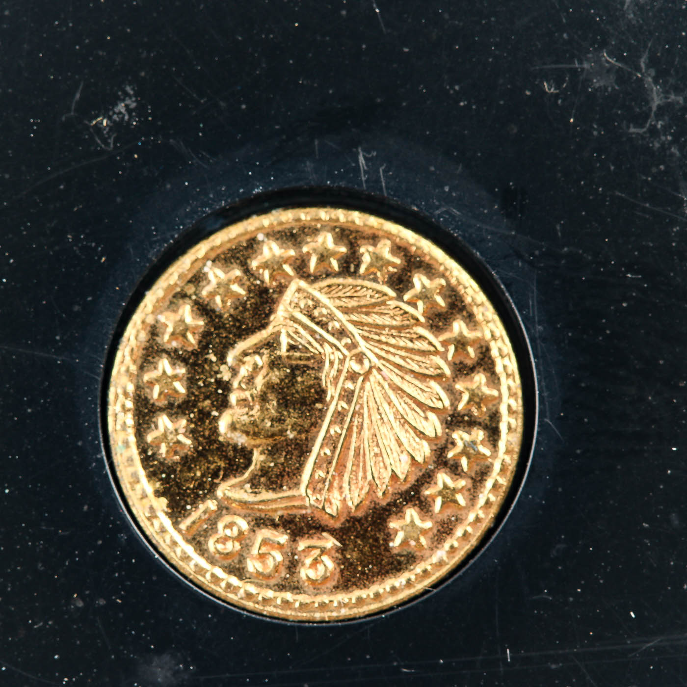 Group of Five Replica Souvenir California Gold Tokens