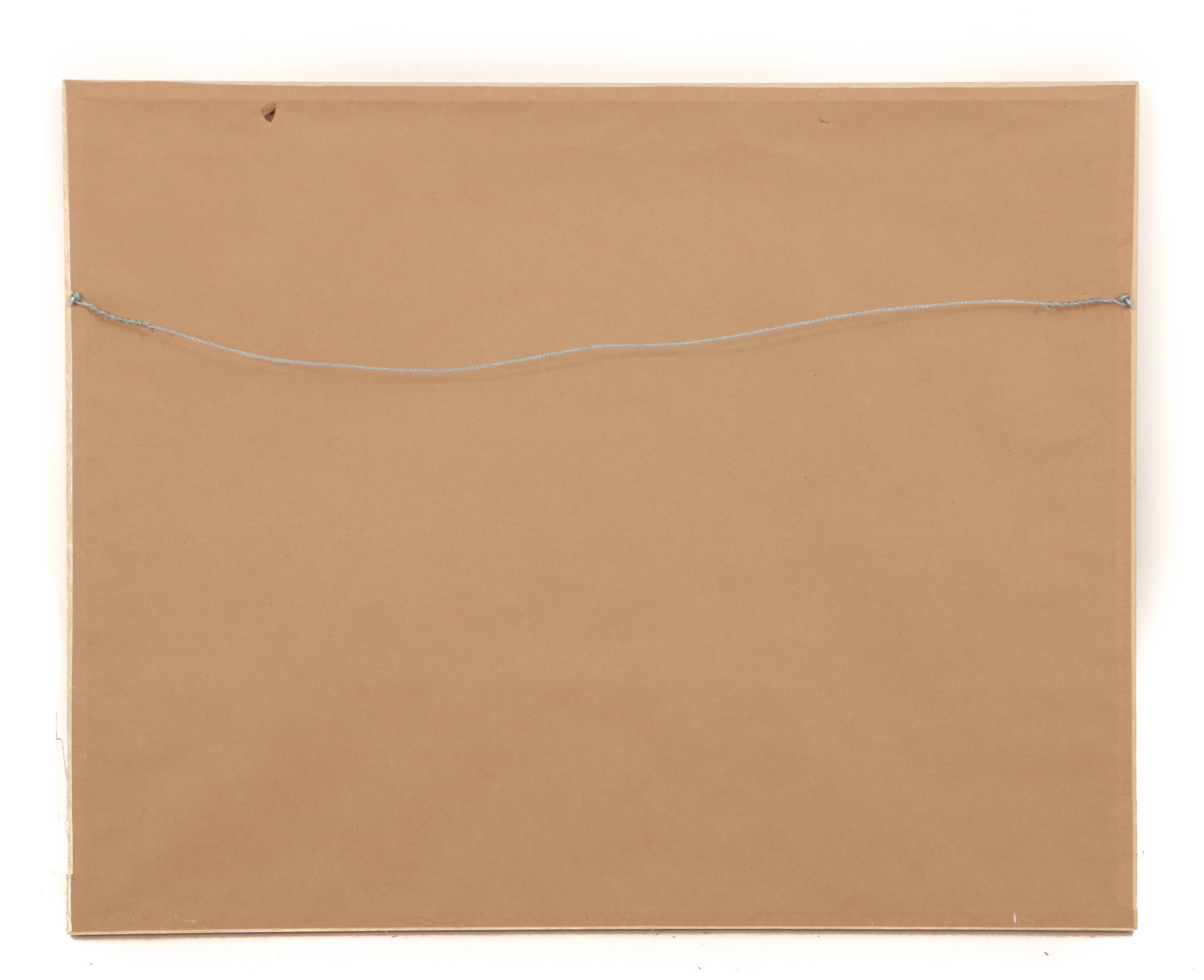 Robert Wright Acrylic Painting on Paper of Stylized Bird