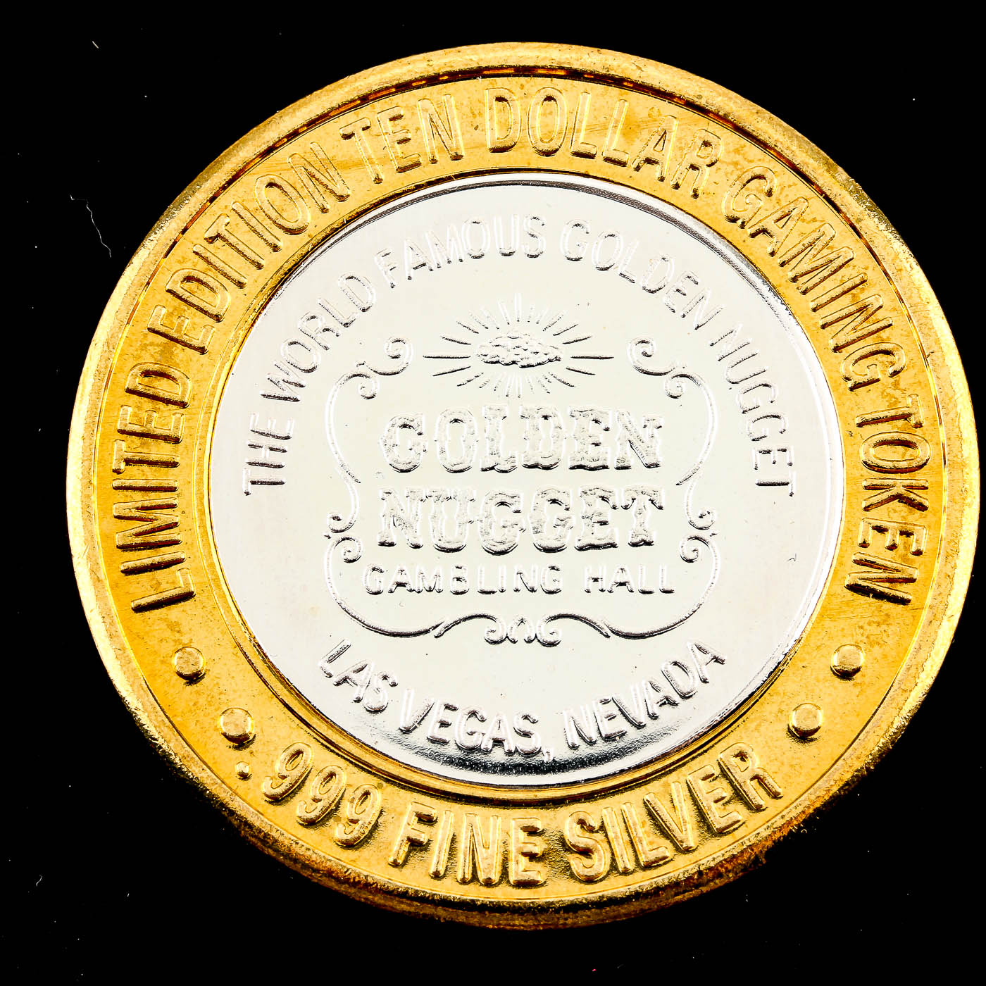 Limited Edition $10 Gaming Token From the Golden Nugget Casino