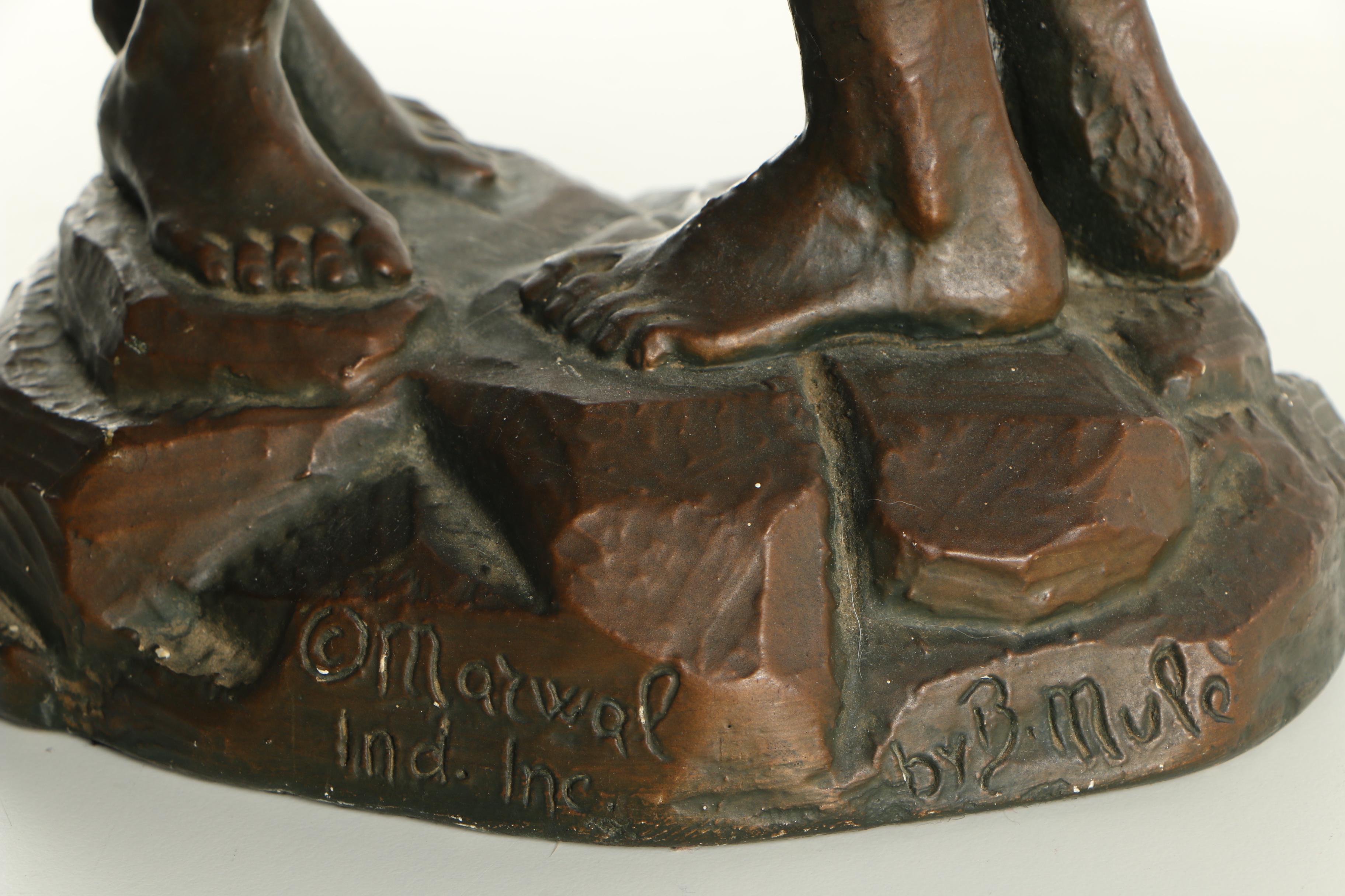 Marwal Chalkware Statue by B. Mule