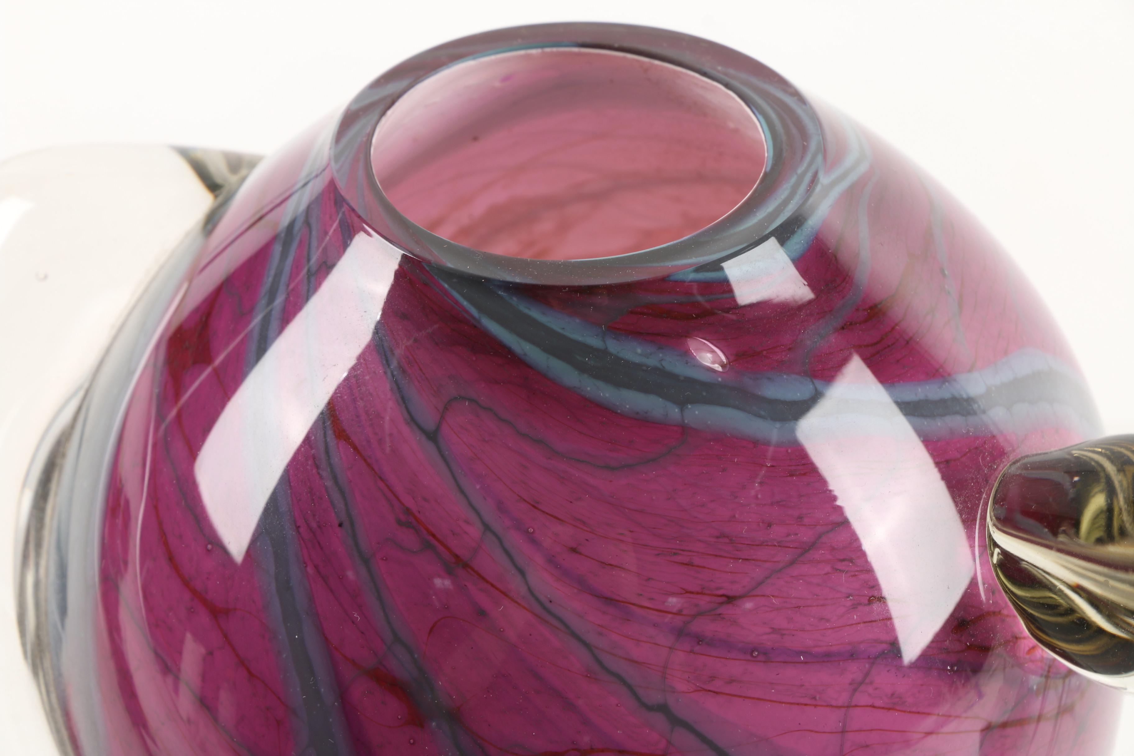 Hal David Berger Art Glass Vase