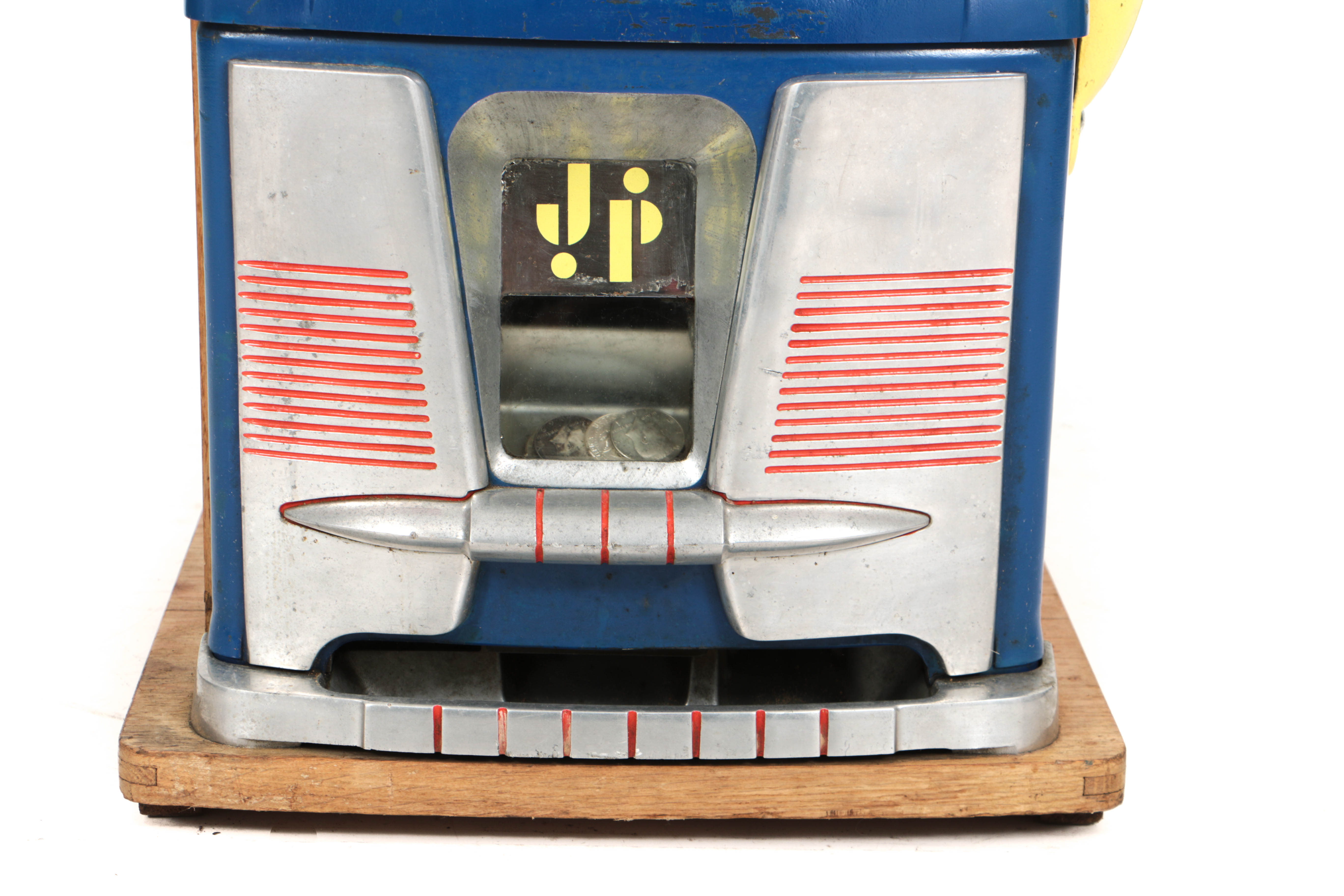 Mid-Century Mills "Blue-Bell" Fifty-Cent Slot Machine with Kennedy Half Dollars