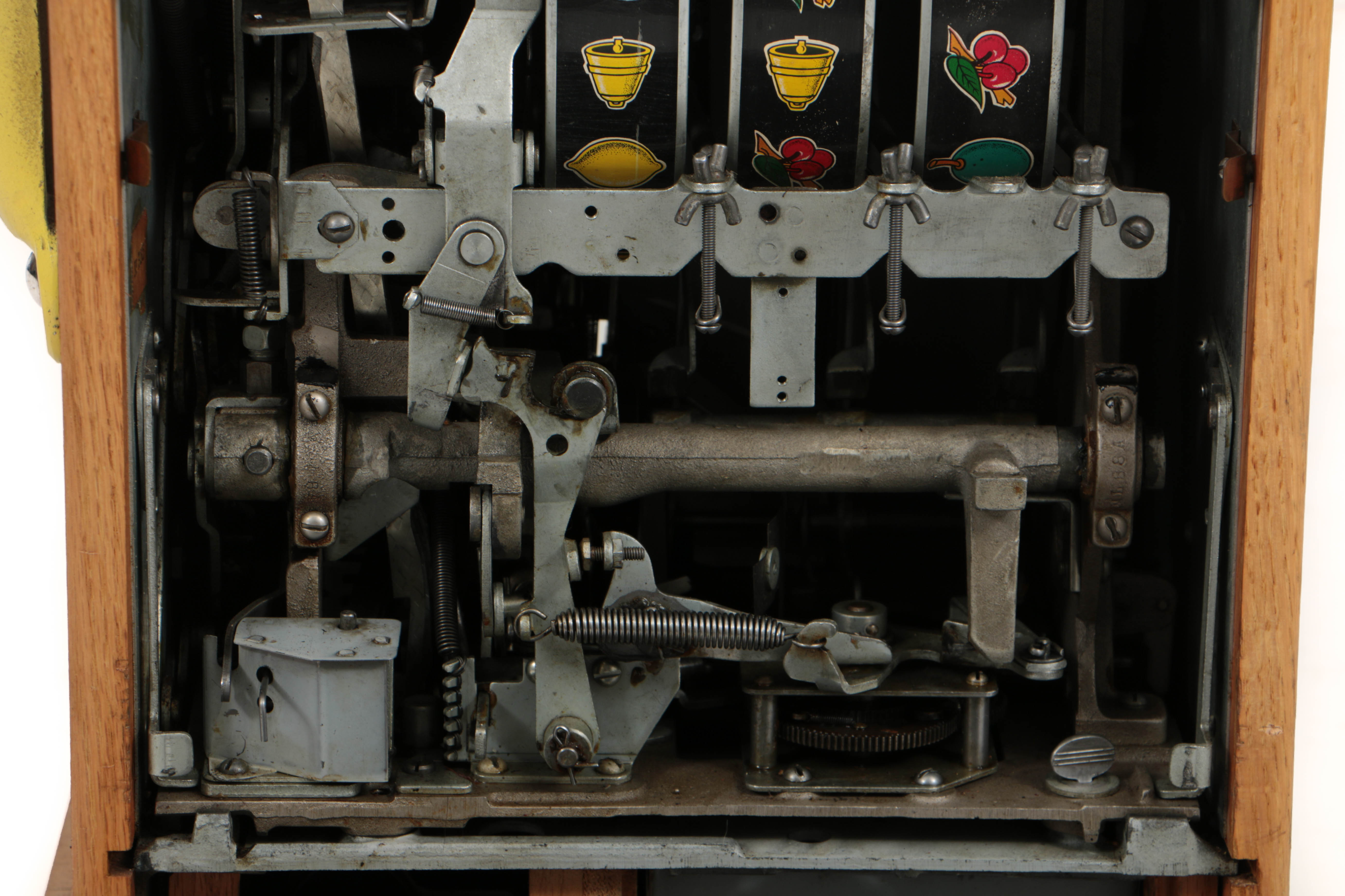 Mid-Century Mills "Blue-Bell" Fifty-Cent Slot Machine with Kennedy Half Dollars