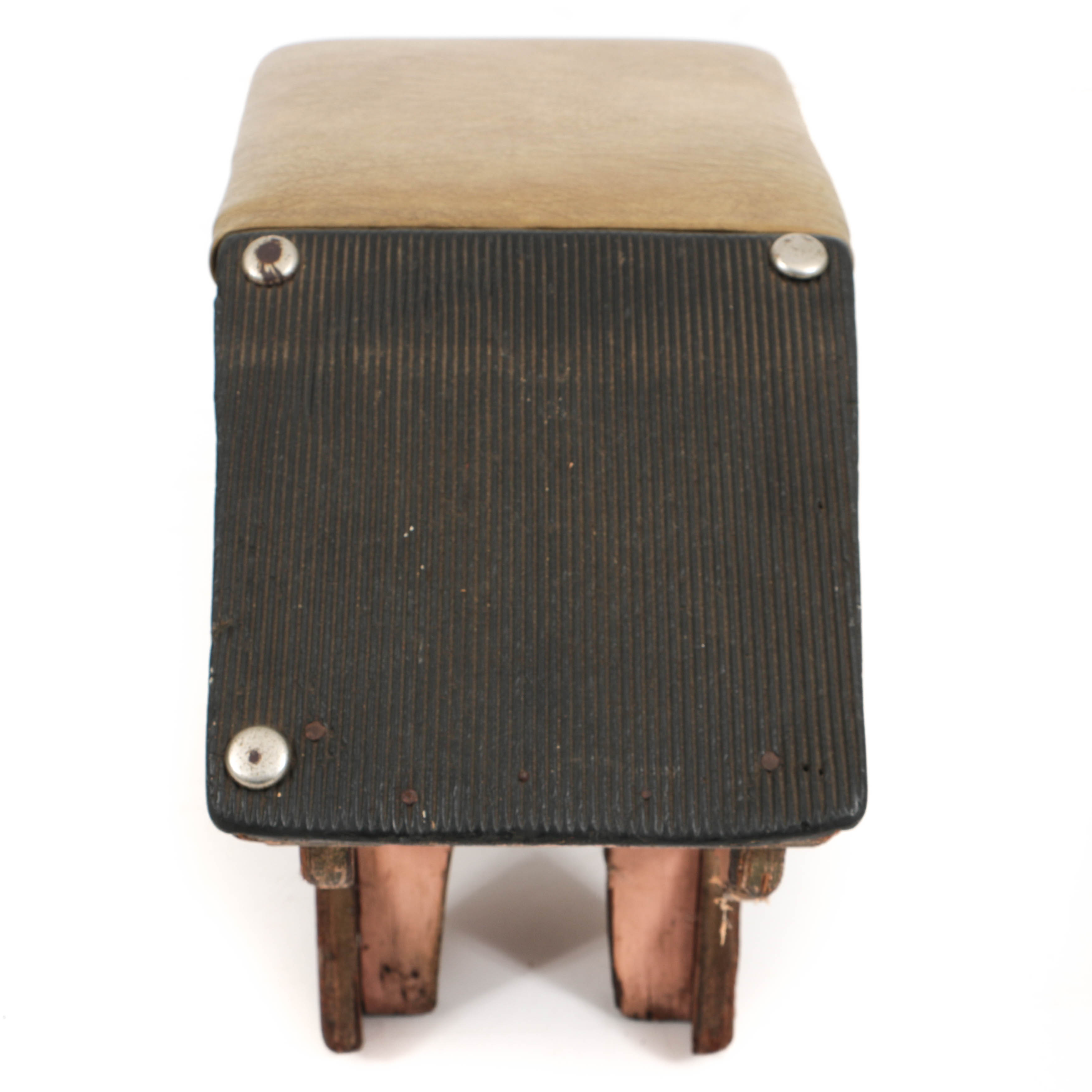 Vintage Poll-Parrot Shoes Child's Shoe Fitting Bench and Stool in Original Paint