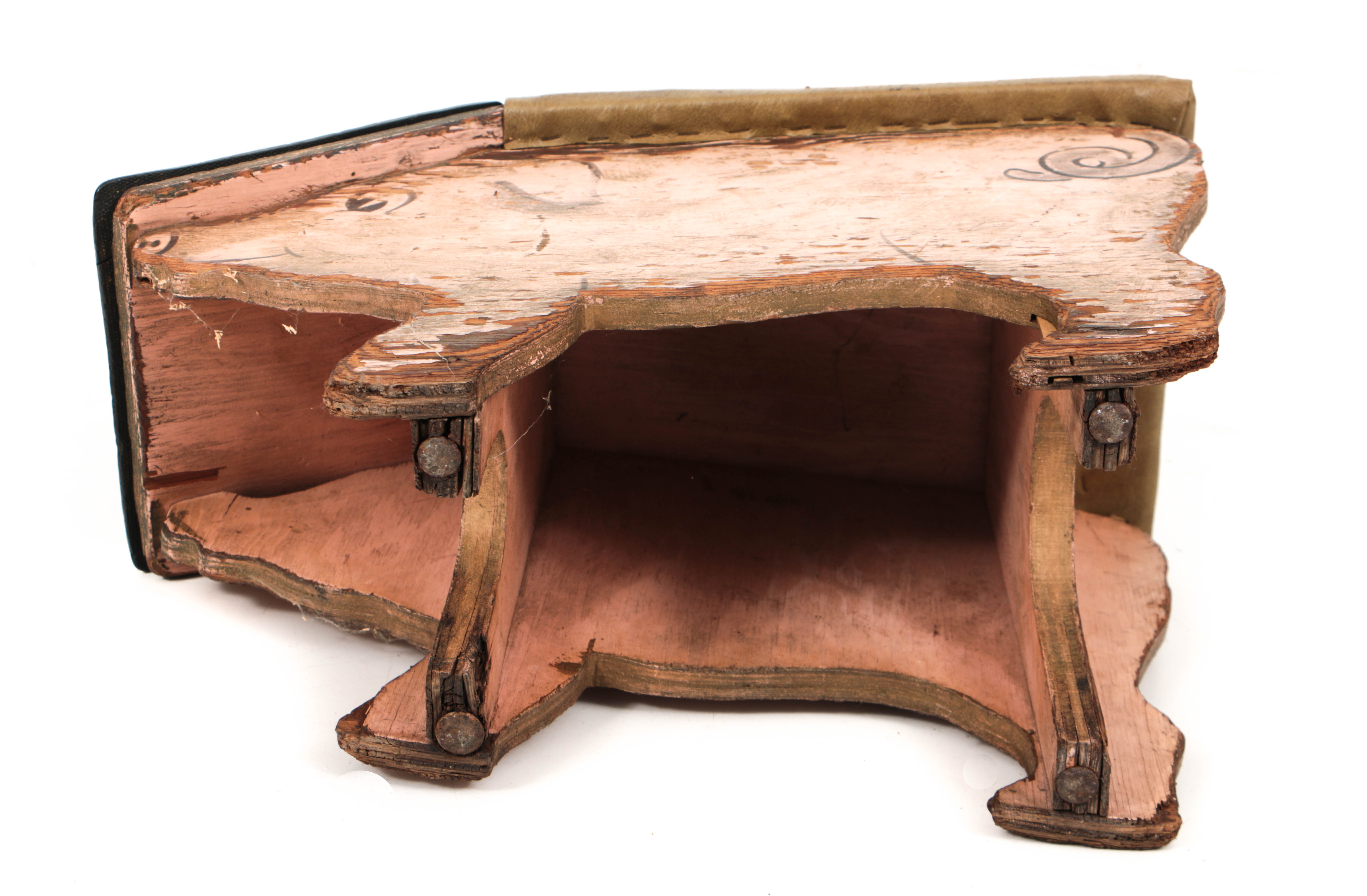 Vintage Poll-Parrot Shoes Child's Shoe Fitting Bench and Stool in Original Paint