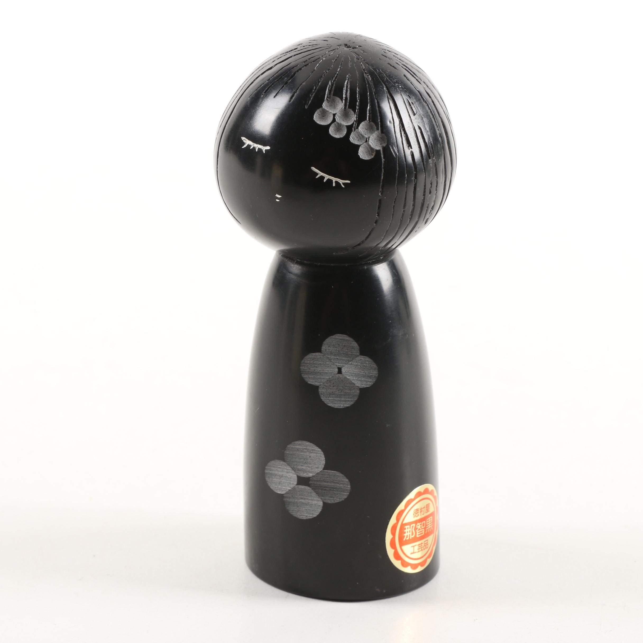 Contemporary Japanese Resin Kokeshi Doll