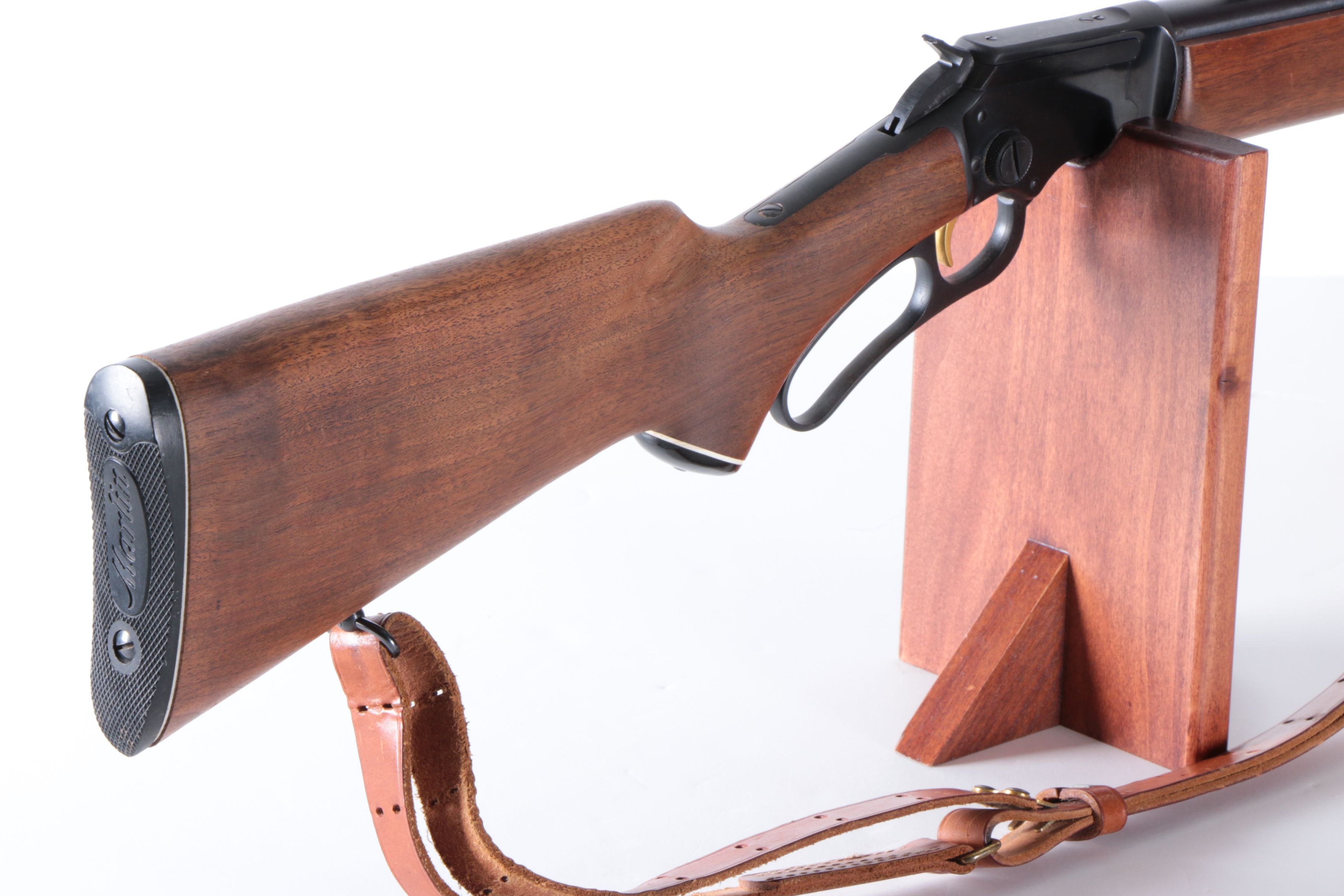 Marlin Model Golden 39A Lever Action .22 LR Rifle With Leather Sling
