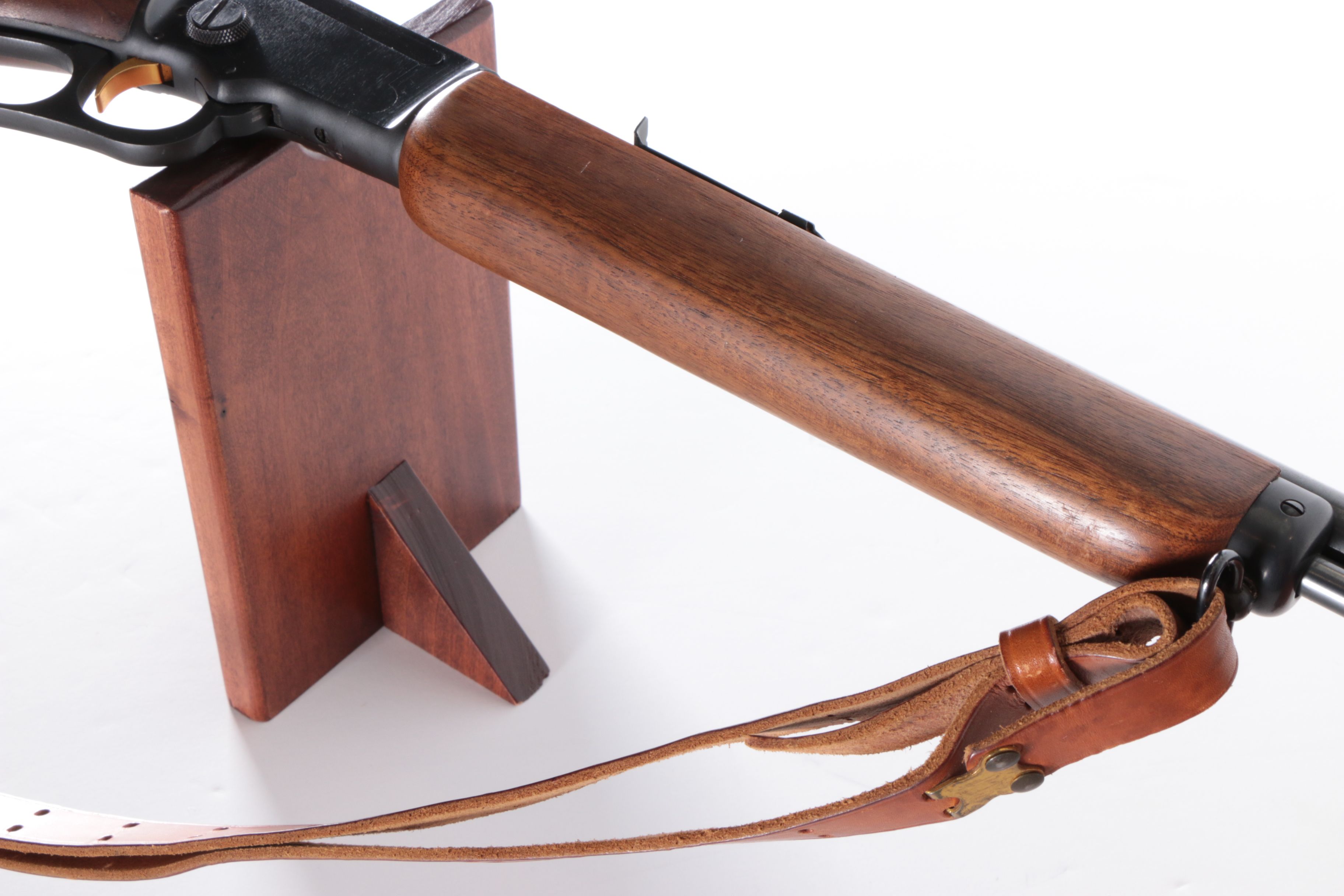 Marlin Model Golden 39A Lever Action .22 LR Rifle With Leather Sling