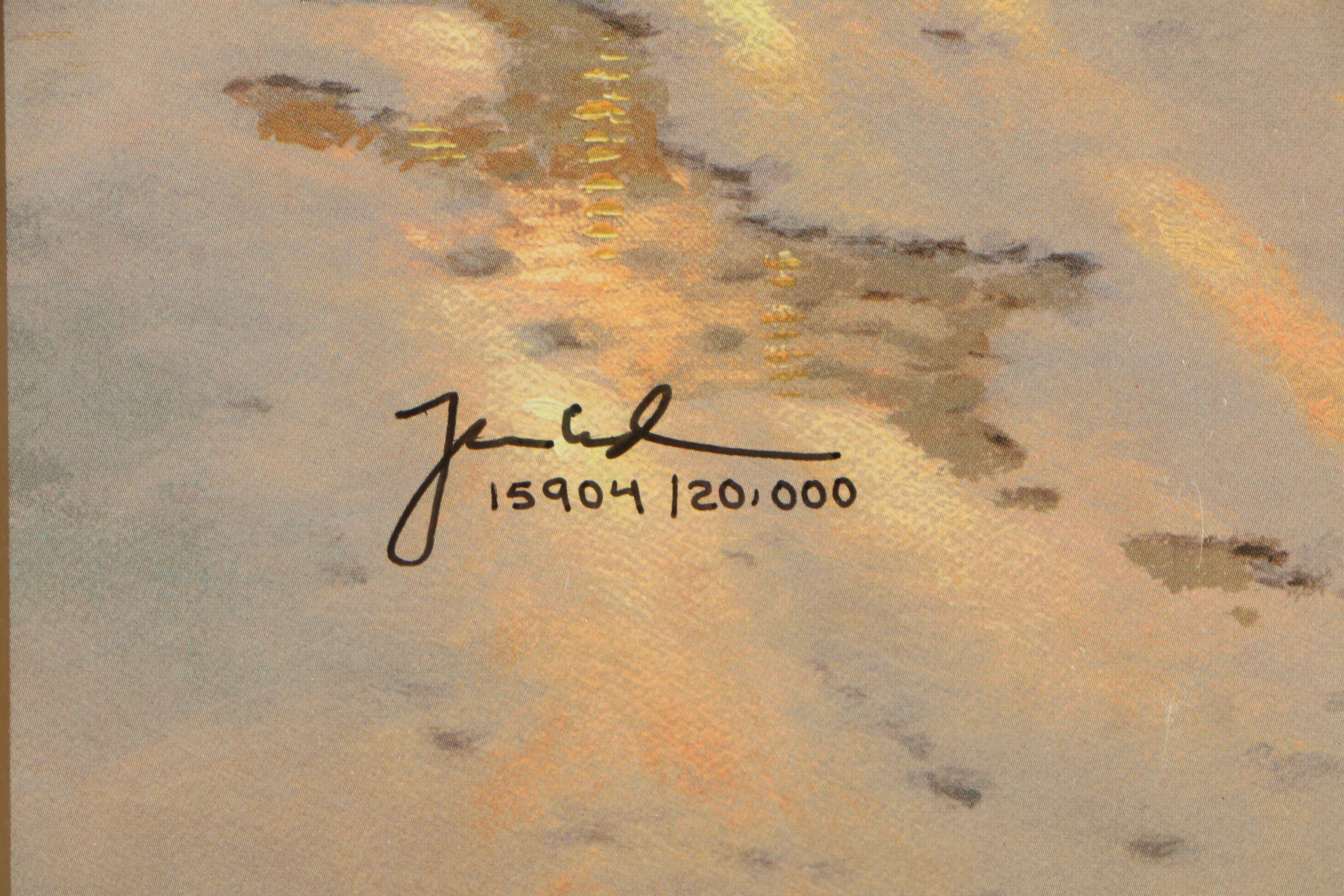 Thomas Kinkade Limited Edition Offset Lithograph "Cobblestone Lane VI"