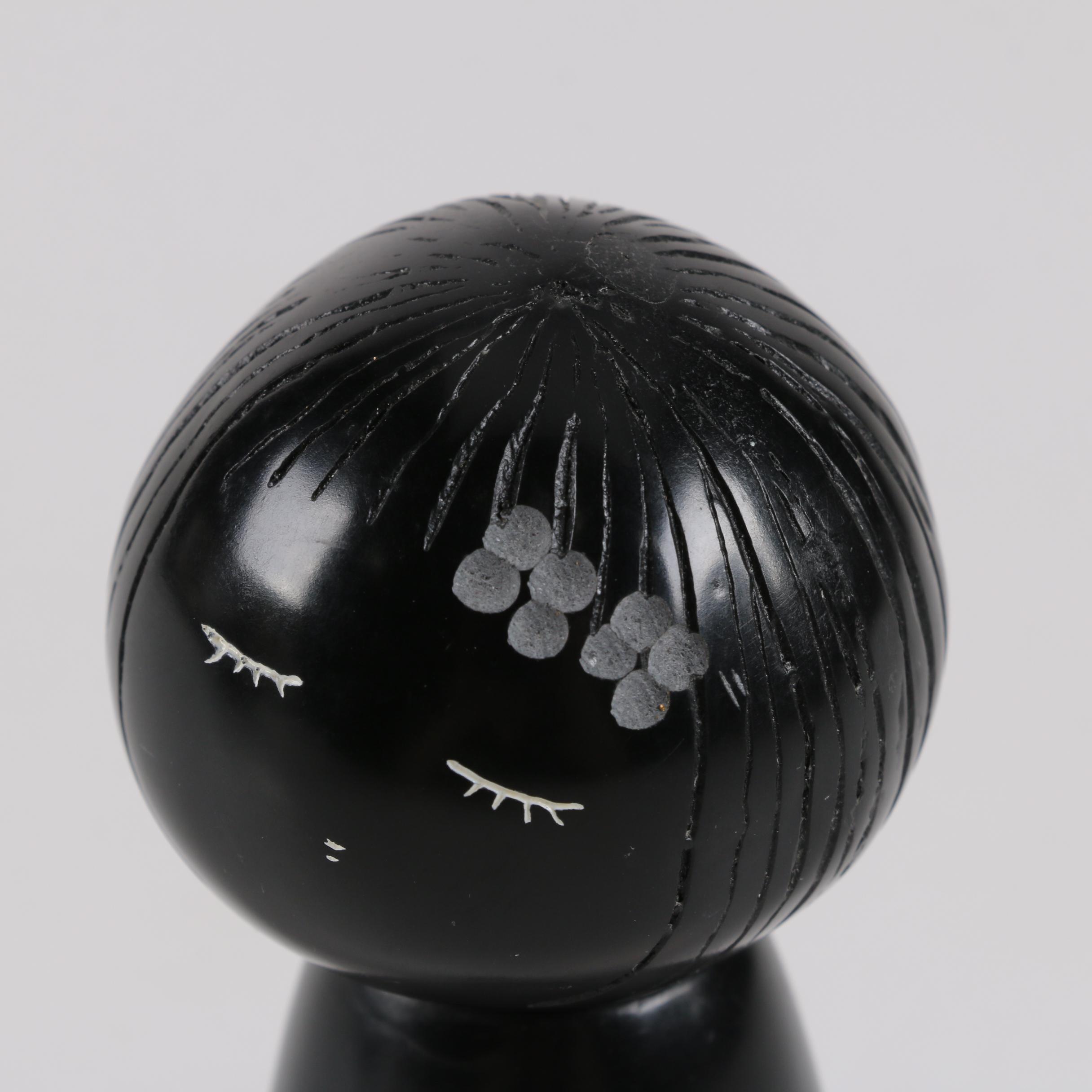 Contemporary Japanese Resin Kokeshi Doll