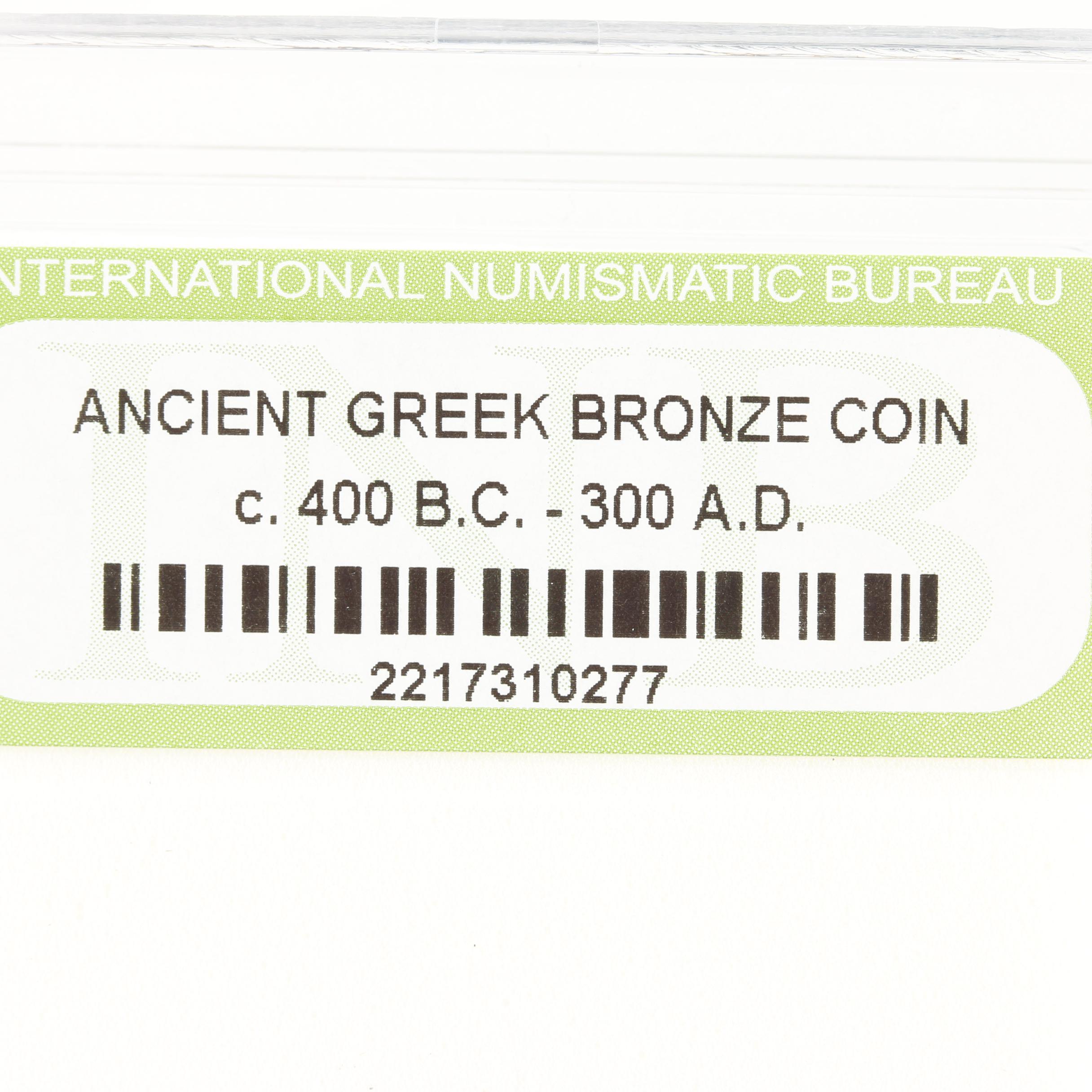 Ten Ancient Greek Bronze Coins