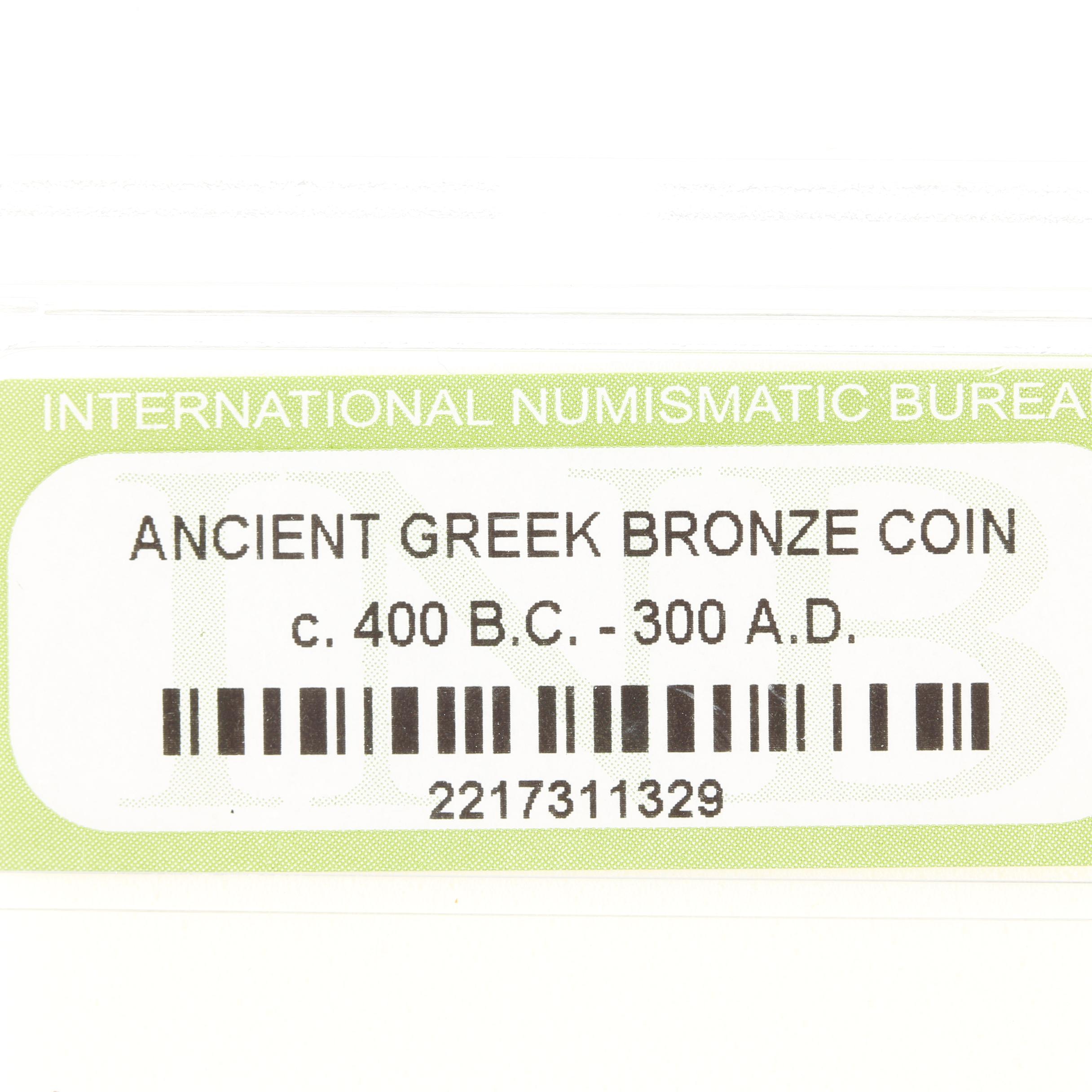 Ten Ancient Greek Bronze Coins