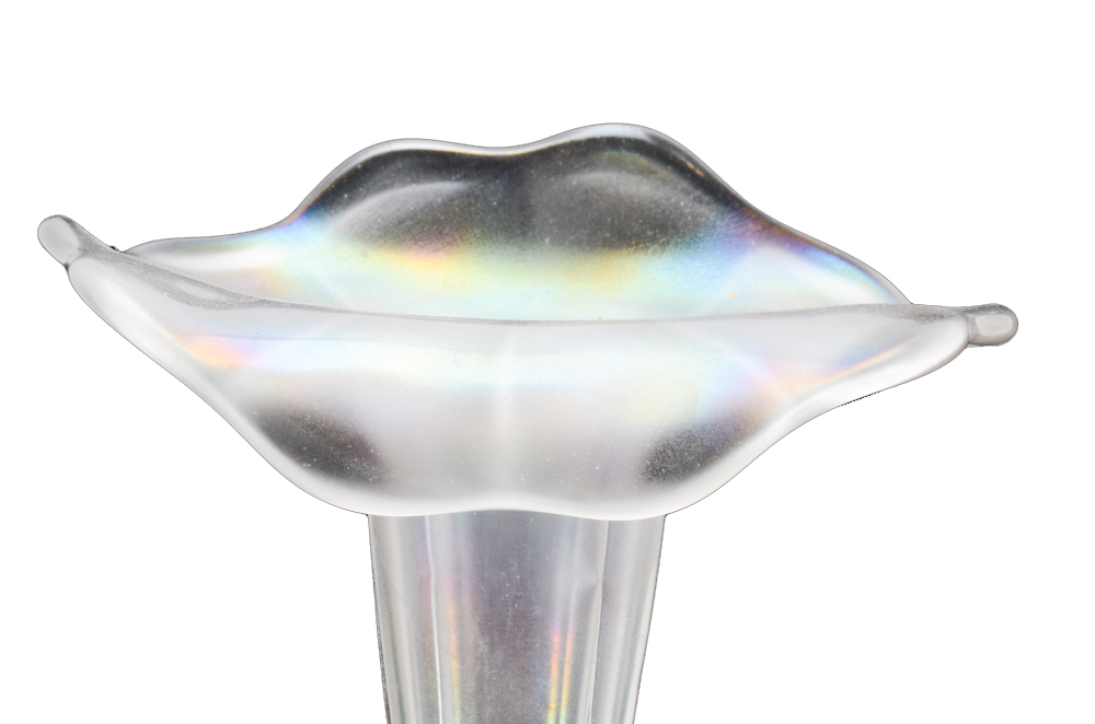 Vintage Northwood "Wide Panel" Four-Horn Carnival Glass Epergne