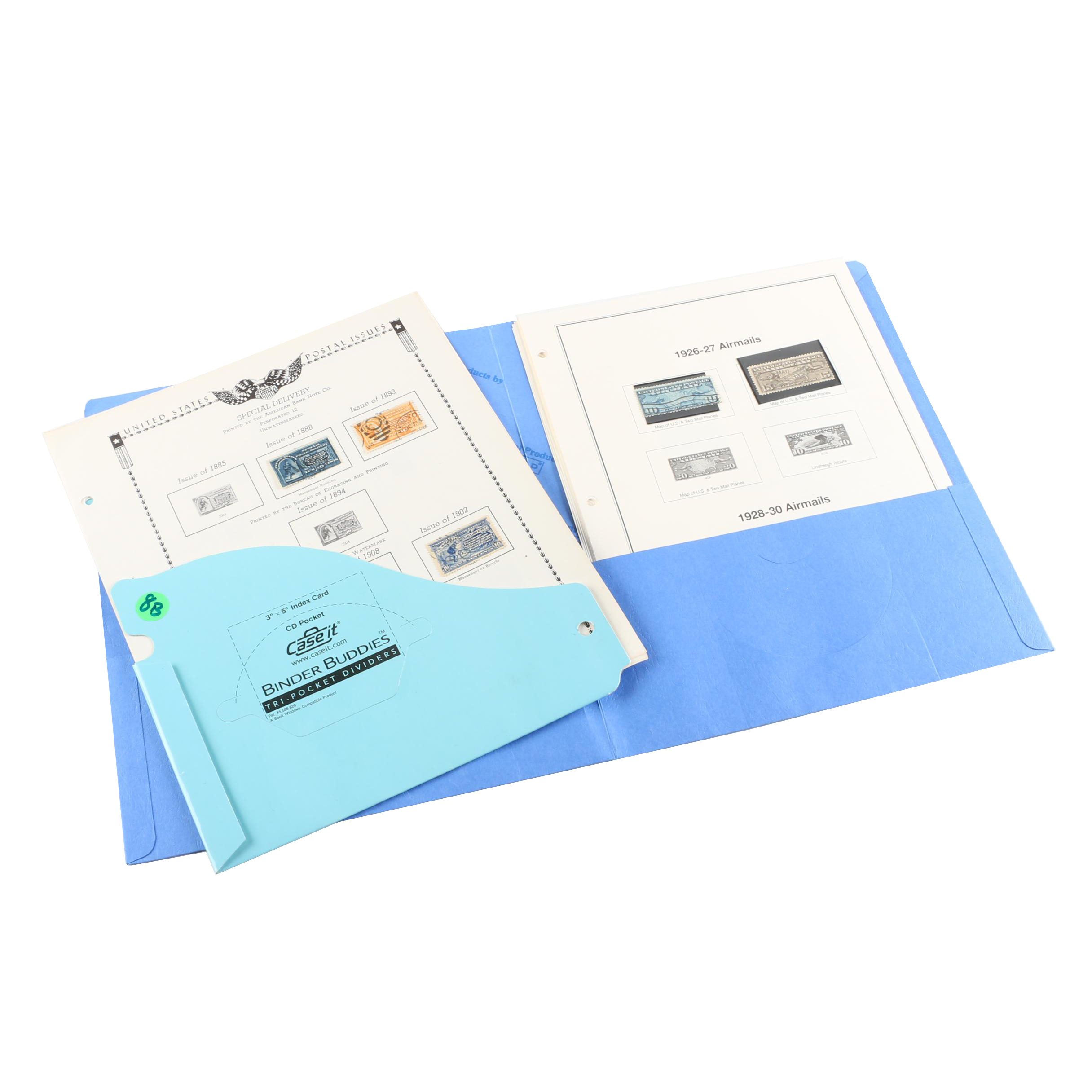 United States Postage Stamp Album Pages