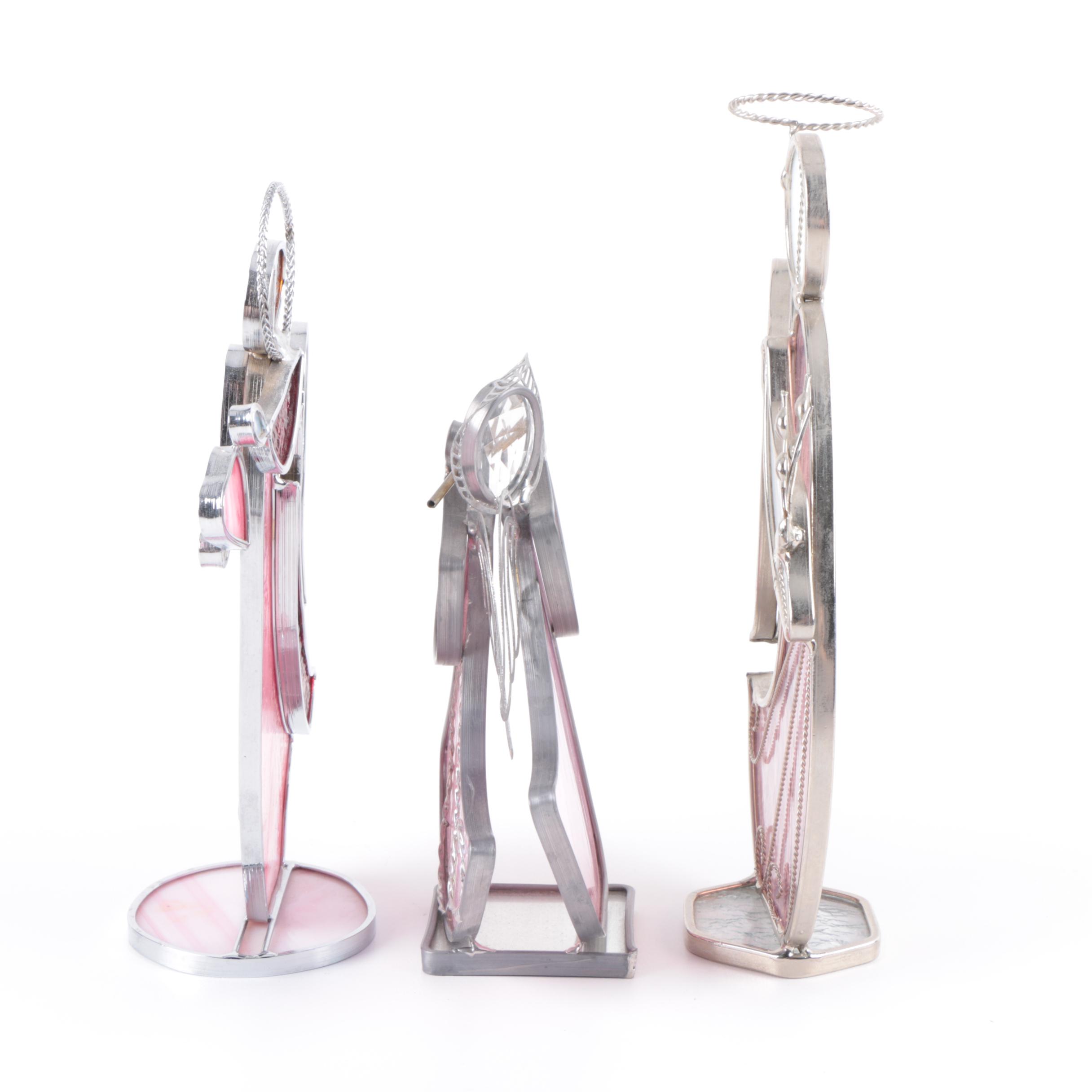 Stained Glass Angel Figurines