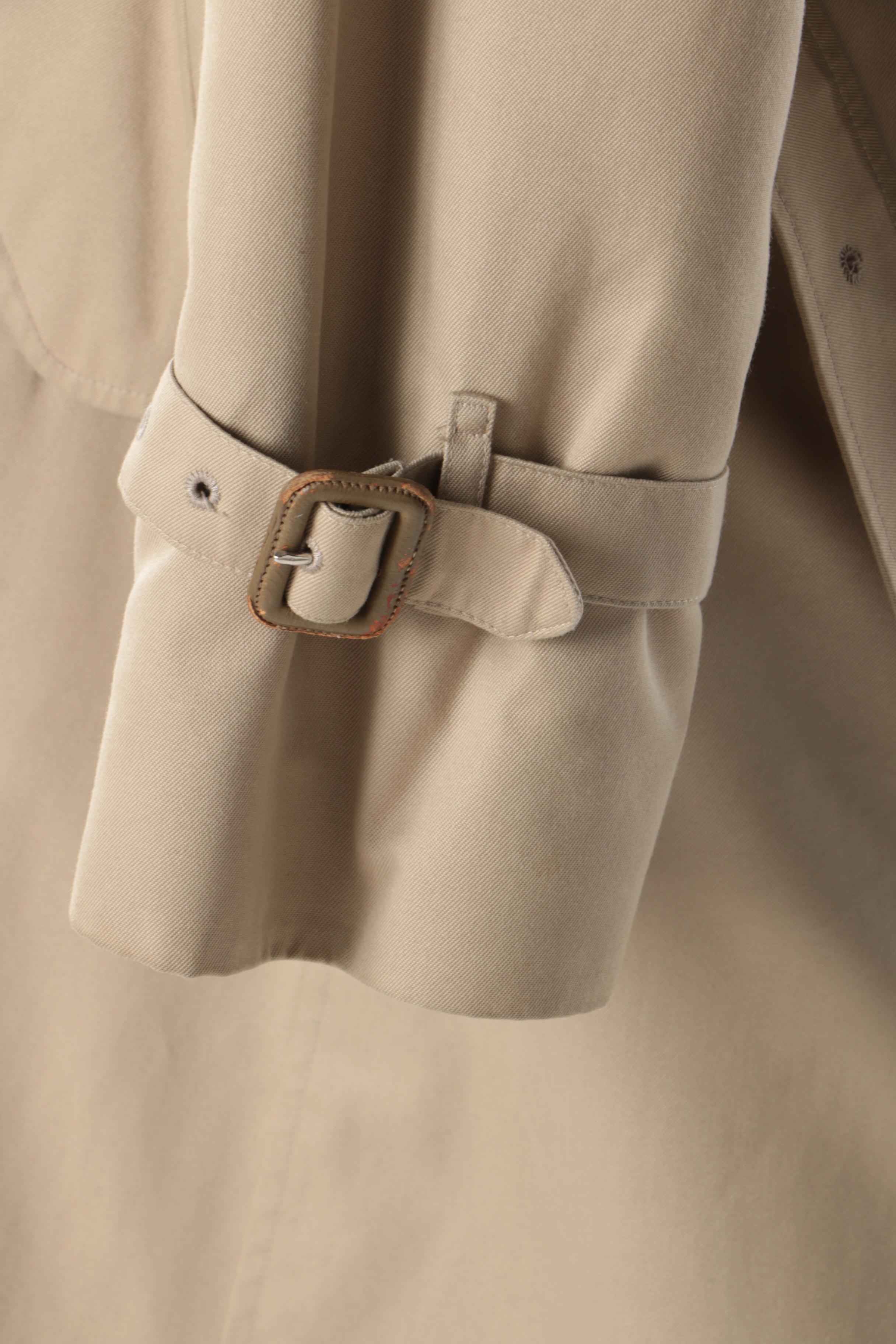 Women's 1980s Vintage Burberry Double-Breasted Trench Coat with Removable Lining