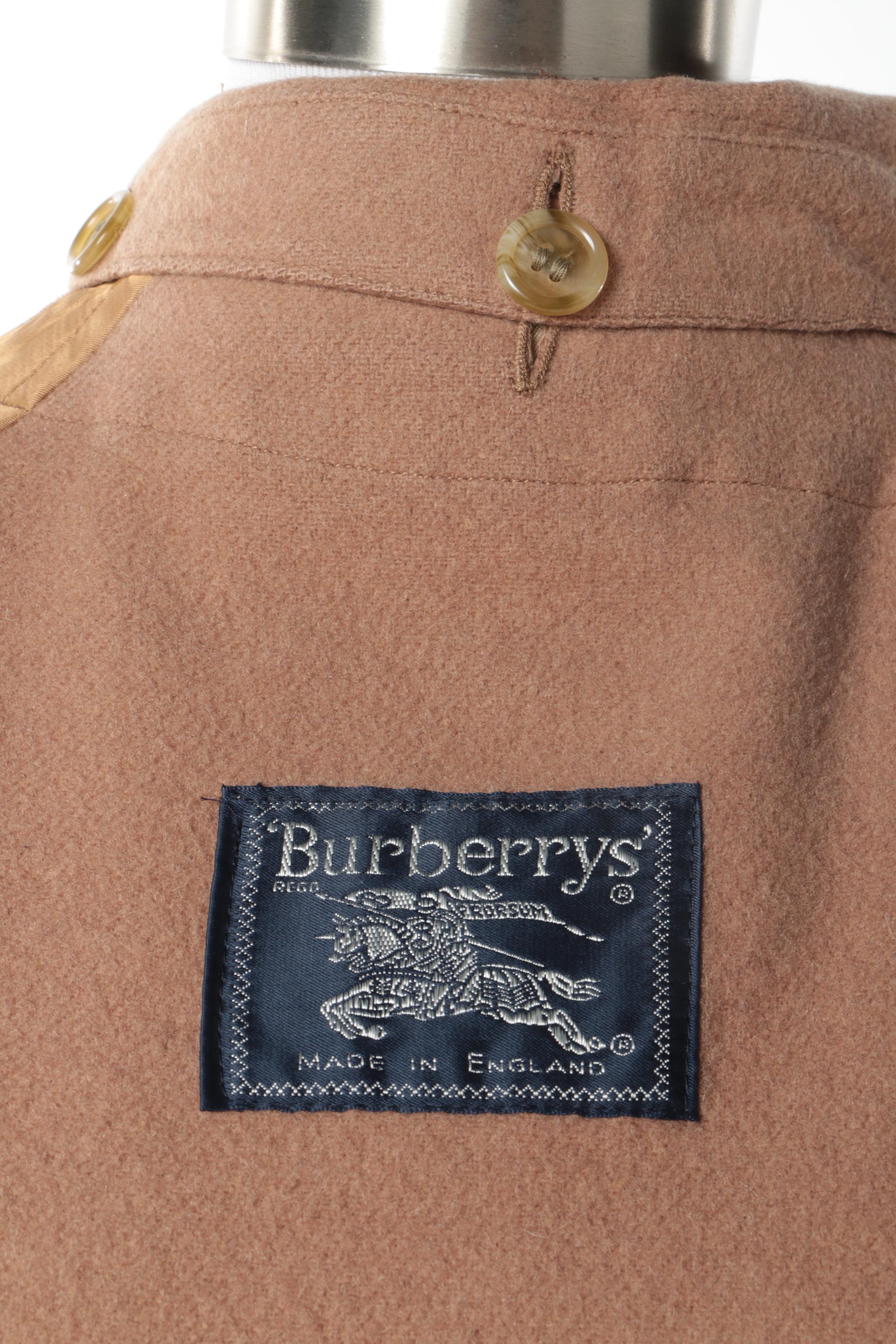 Women's 1980s Vintage Burberry Double-Breasted Trench Coat with Removable Lining