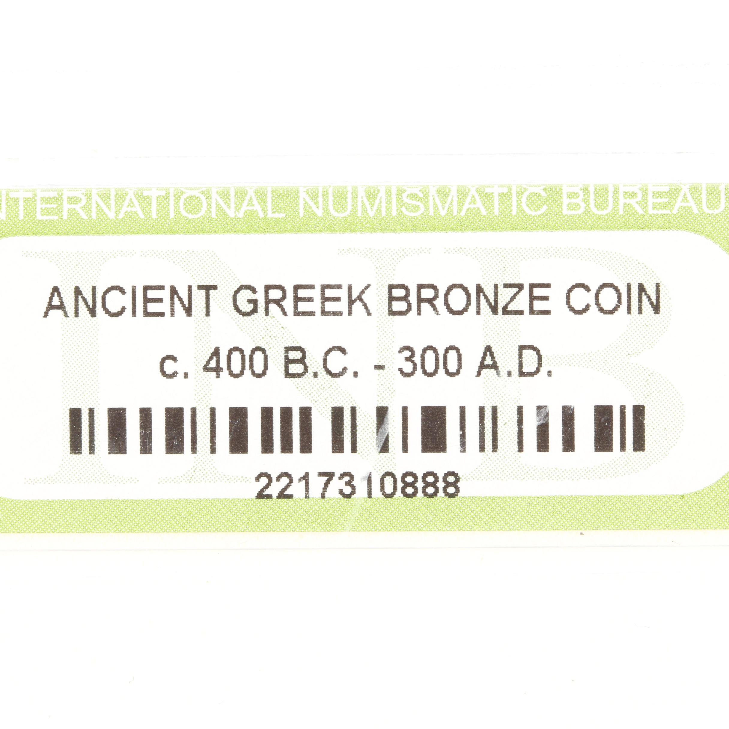 Ten Ancient Greek Bronze Coins