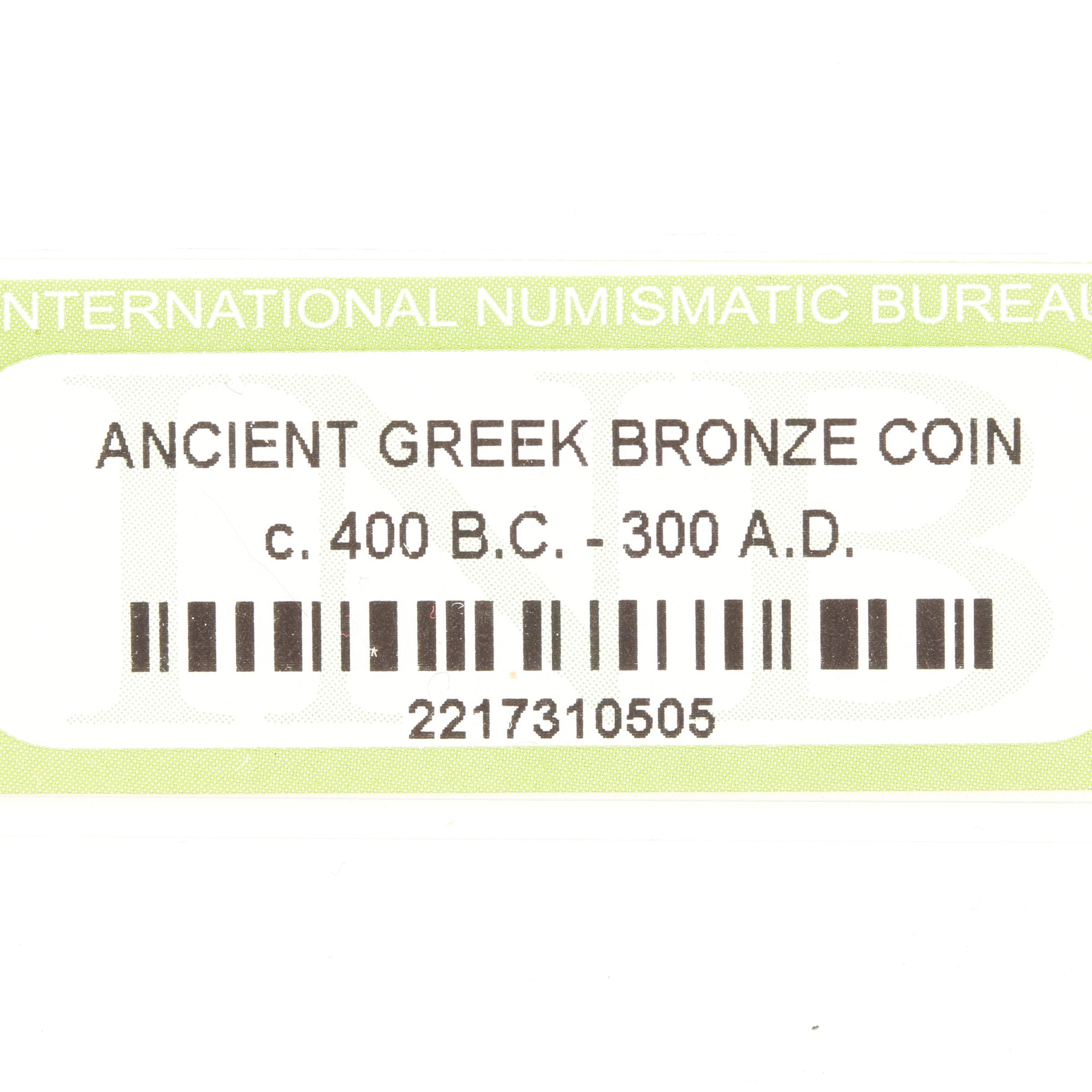Ten Ancient Greek Bronze Coins