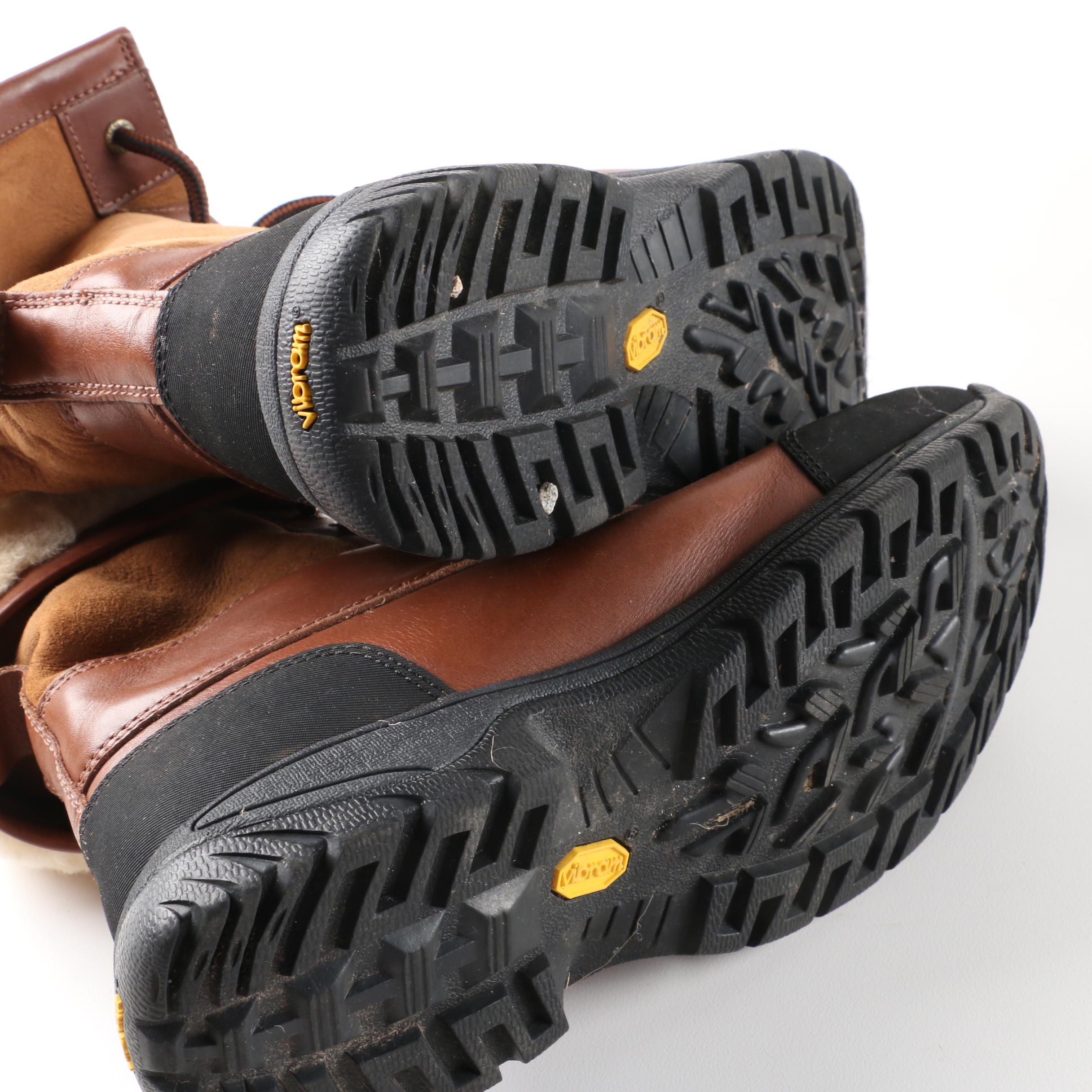 Women's UGG Australia Leather and Shearling Adirondack II Boots