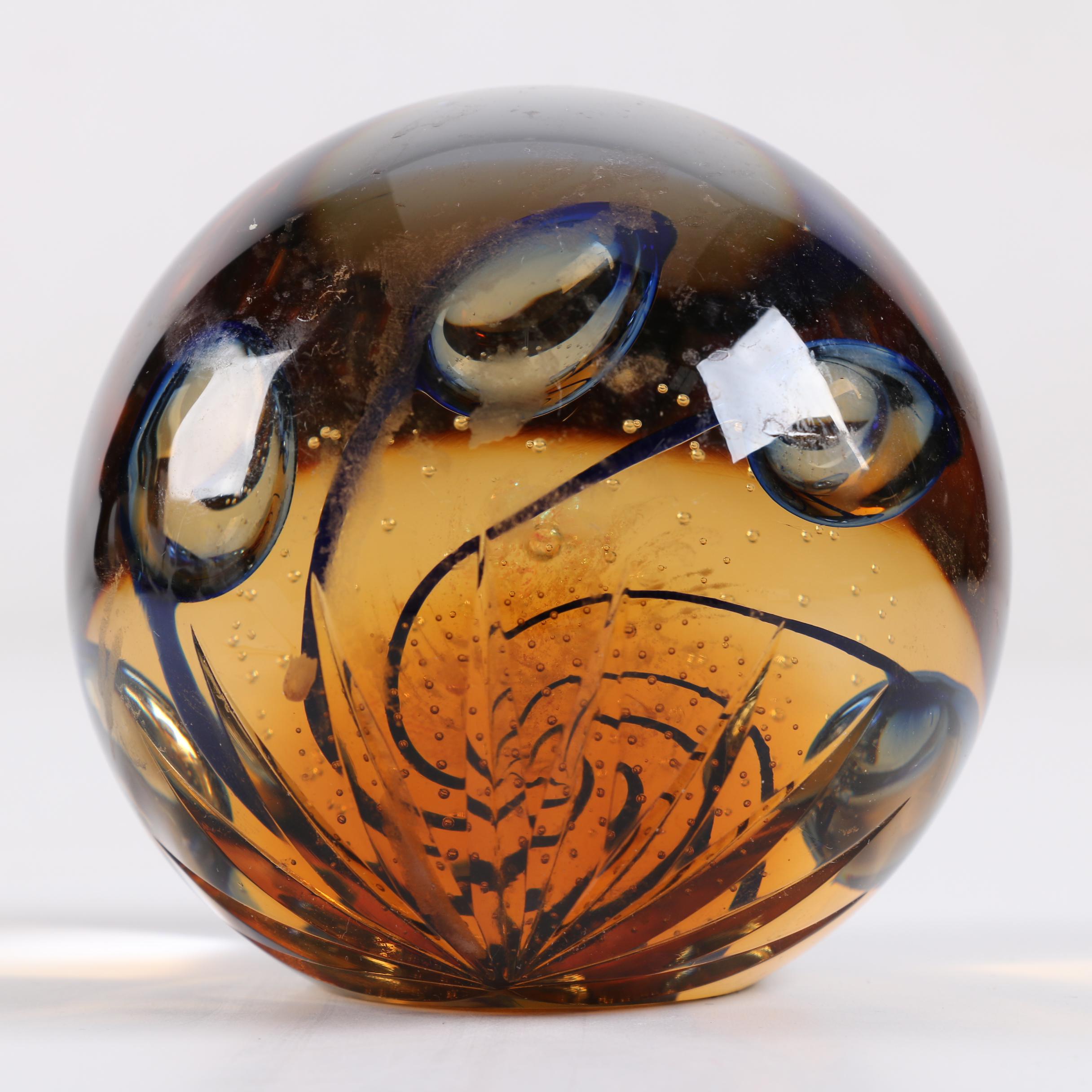 Scottish Galaxy Art Glass Paperweight