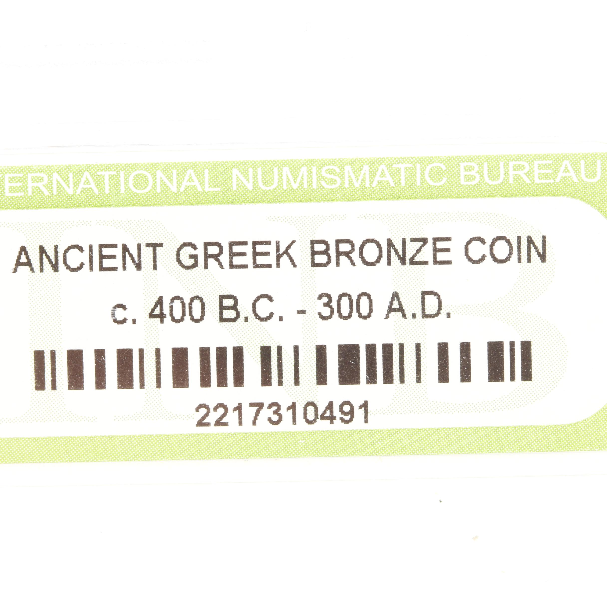 Ten Ancient Greek Bronze Coins