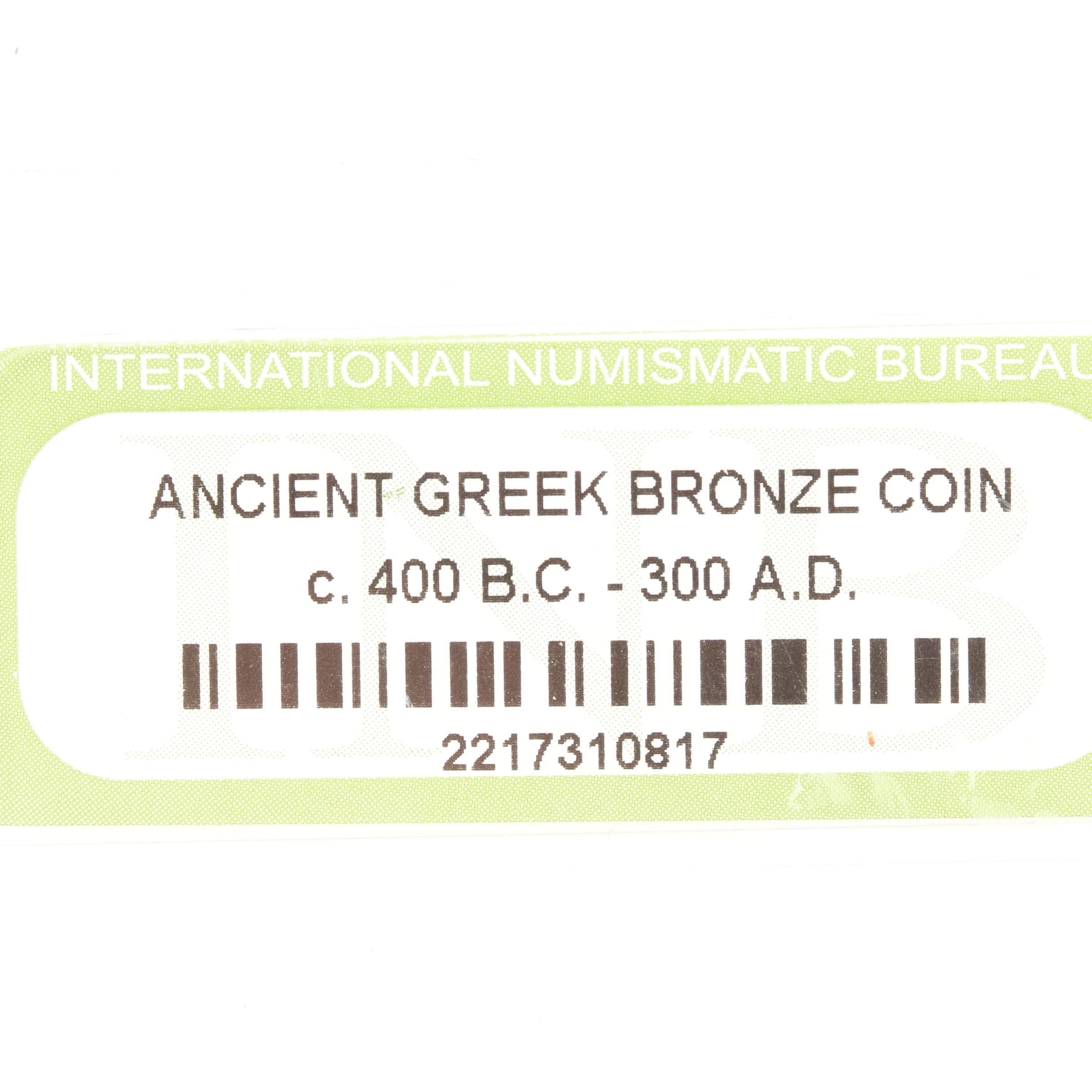 Ten Ancient Greek Bronze Coins