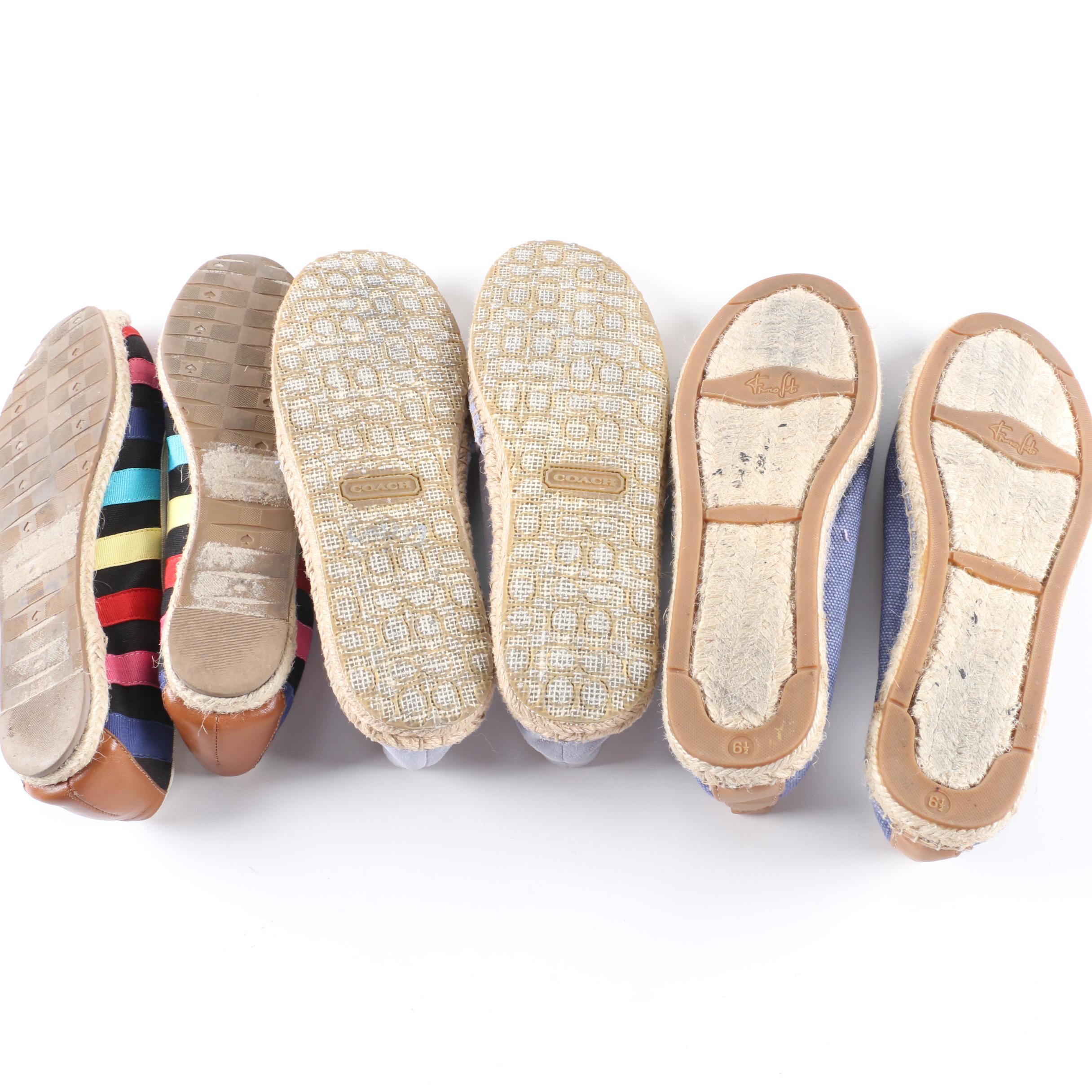 Women's Espadrille Flats by Coach, Franco Sarto and Kate Spade New York