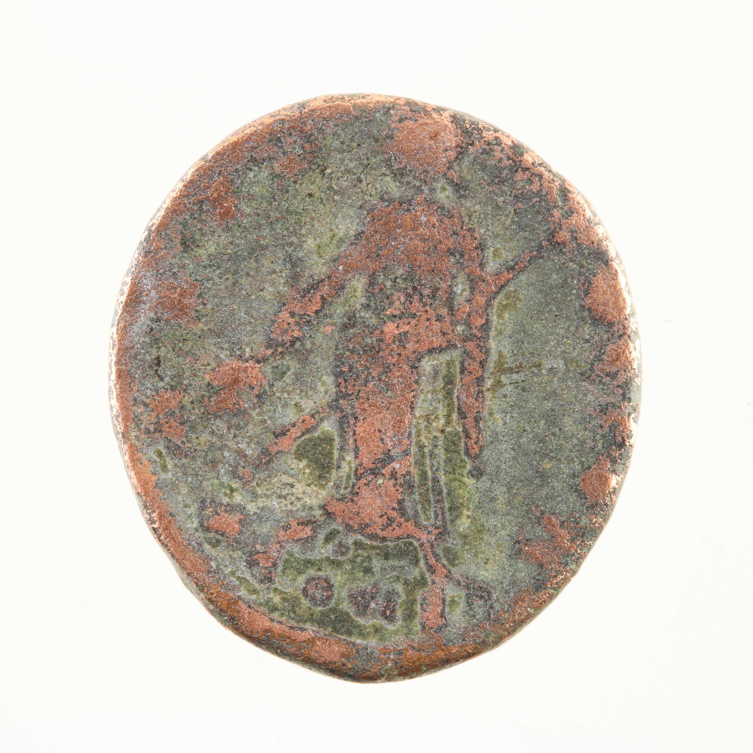 Ten Ancient Roman Imperial Bronze Coins from Constantine the Great's Era