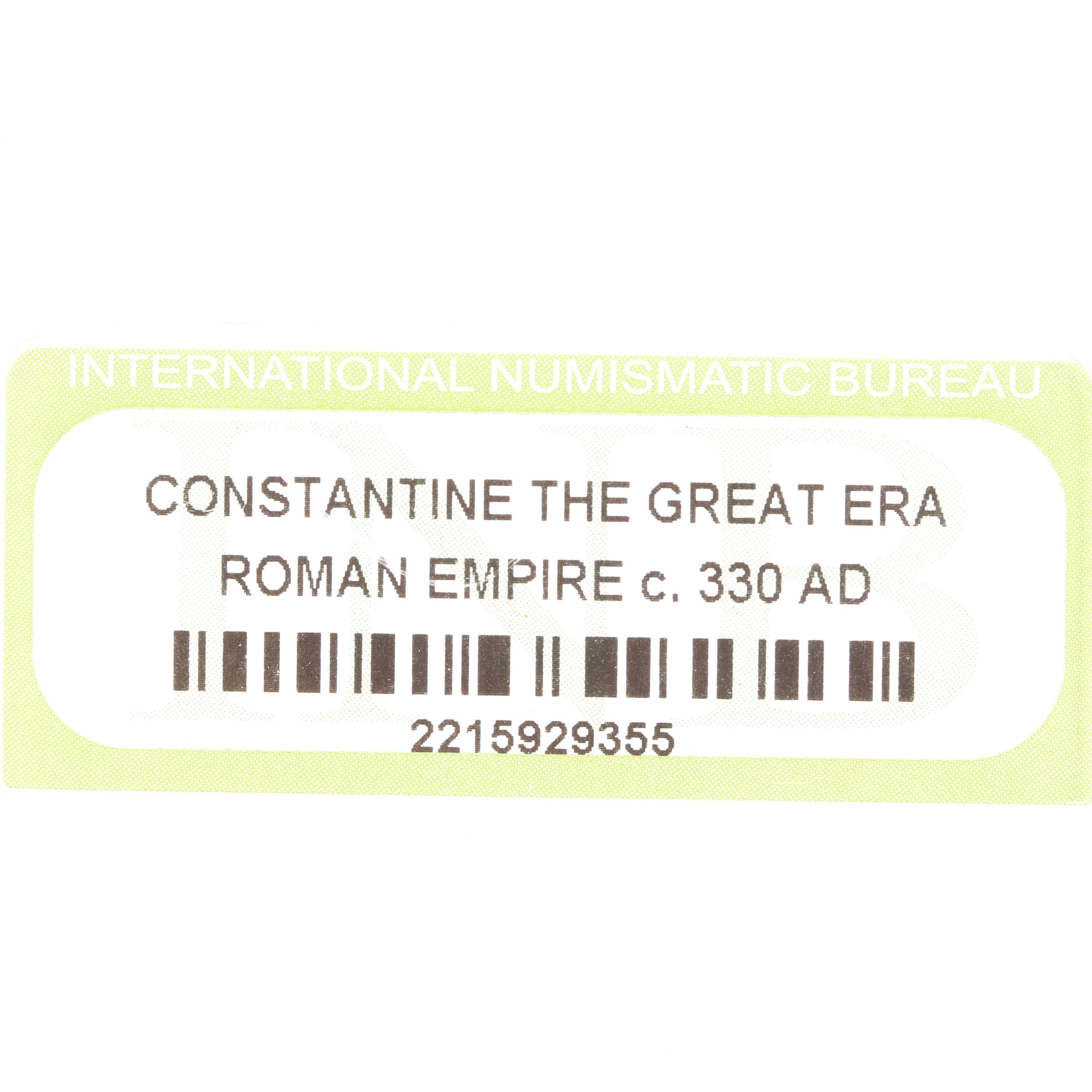 Ten Ancient Roman Imperial Bronze Coins from Constantine the Great's Era