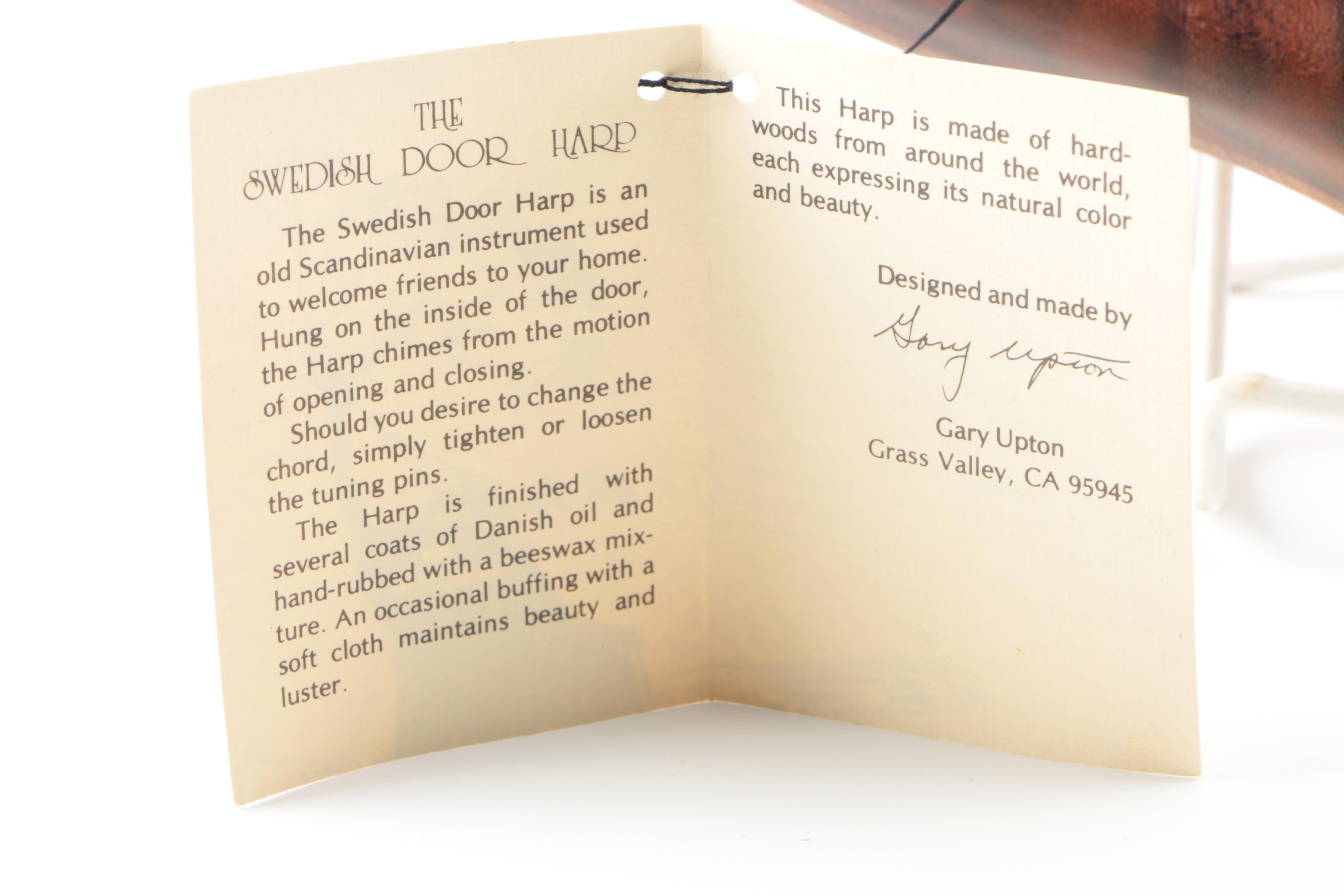 Gary Upton Hardwood "Swedish Door Harp"